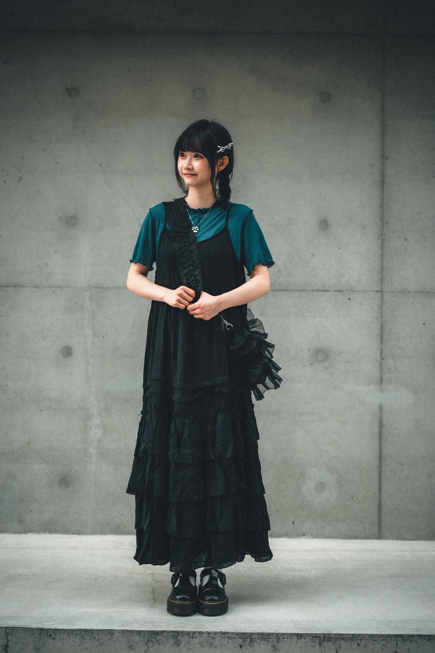 蛋糕層層ruffle紗紗袋 S size|4色入