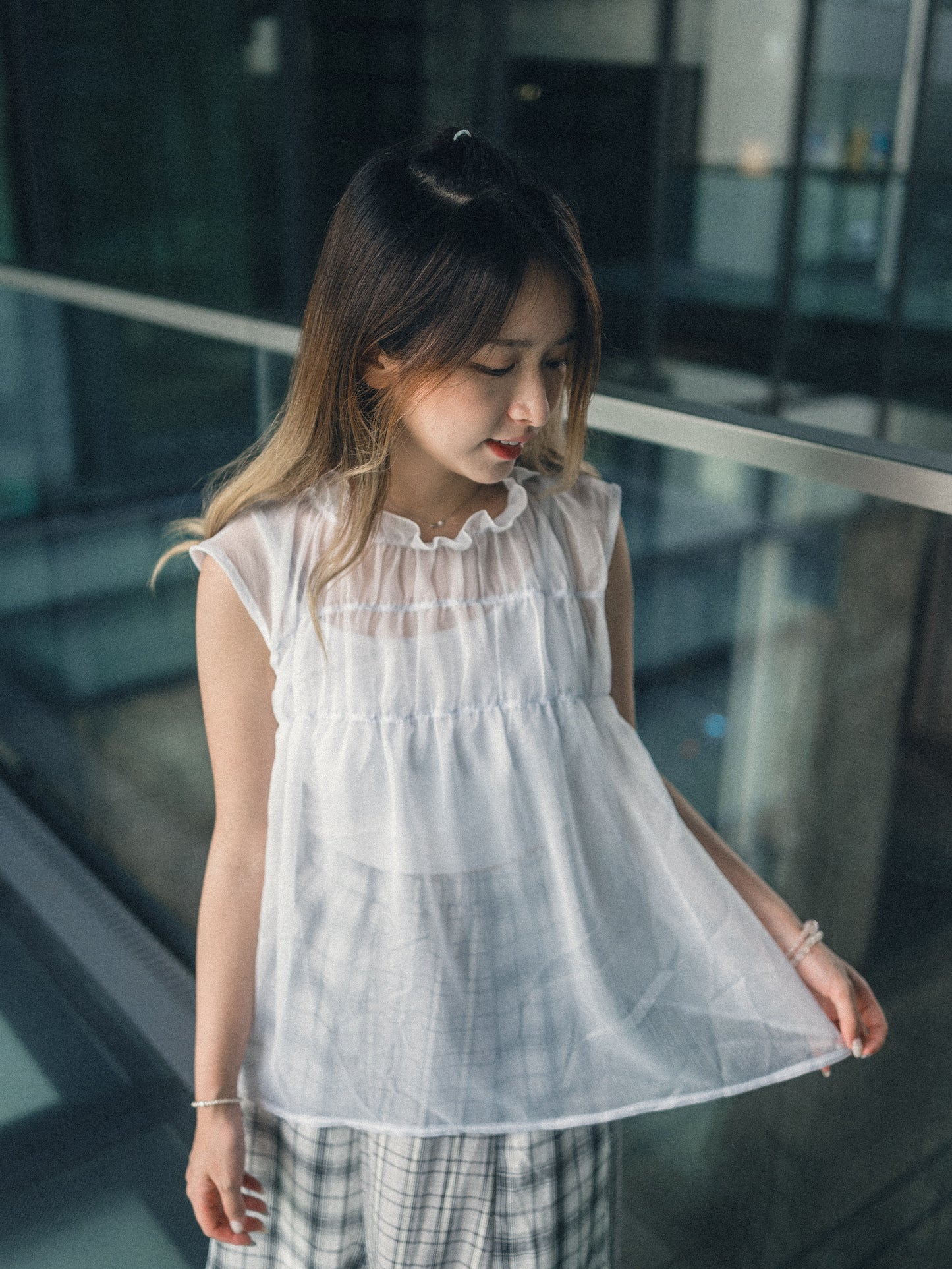 透明感🫧Ruffle Layer Top|4 colors