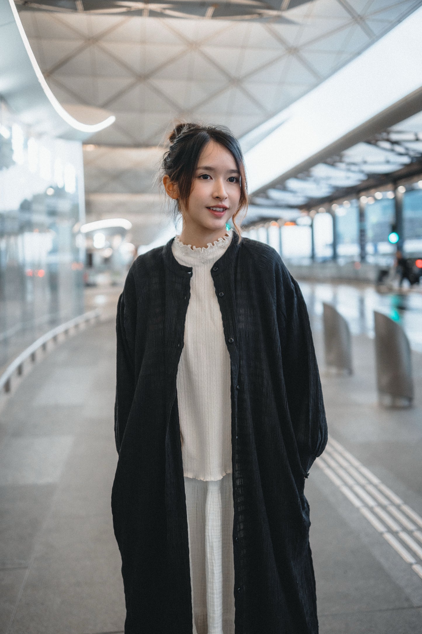 JP多穿法!暗格喇叭袖圓領OPS|4色入