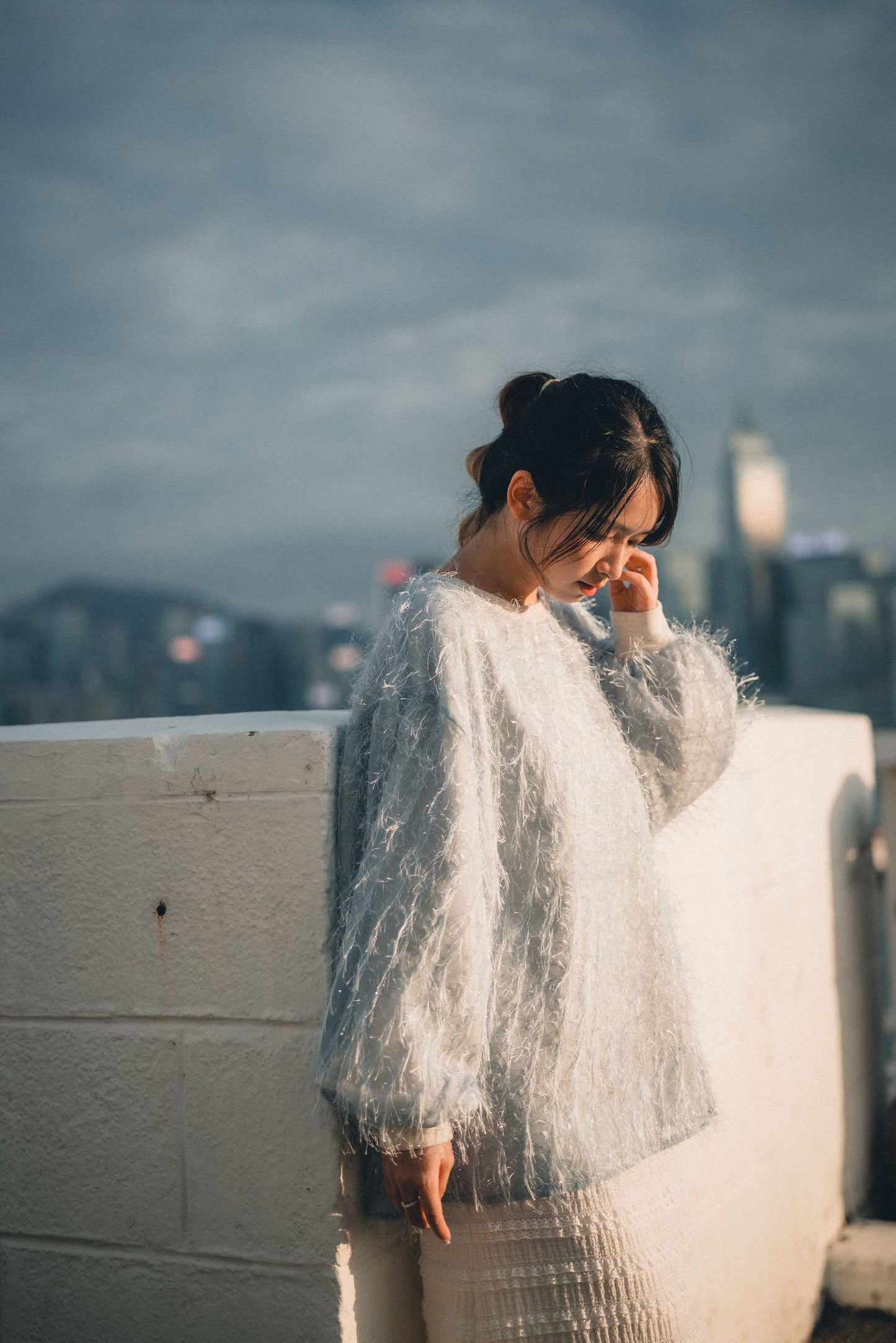 𝘍𝑙𝘶𝑓𝘧𝑦✨閃閃羽毛圓領top|4色入