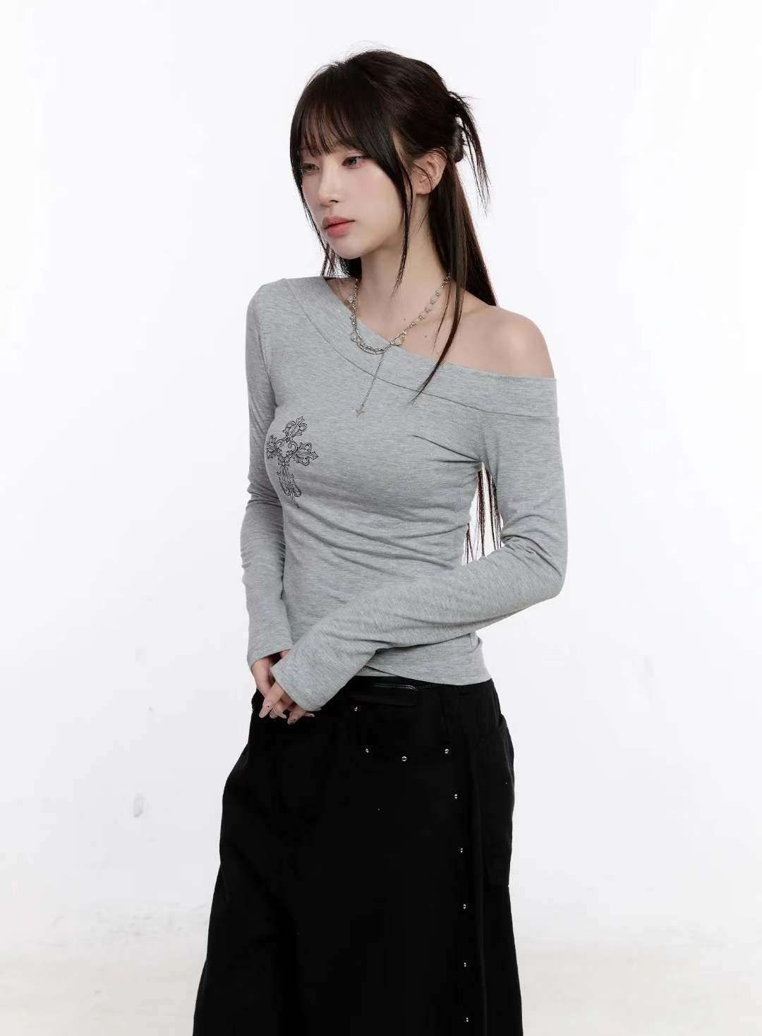 Chrome Hearts Cross Off-shoulder|4色入