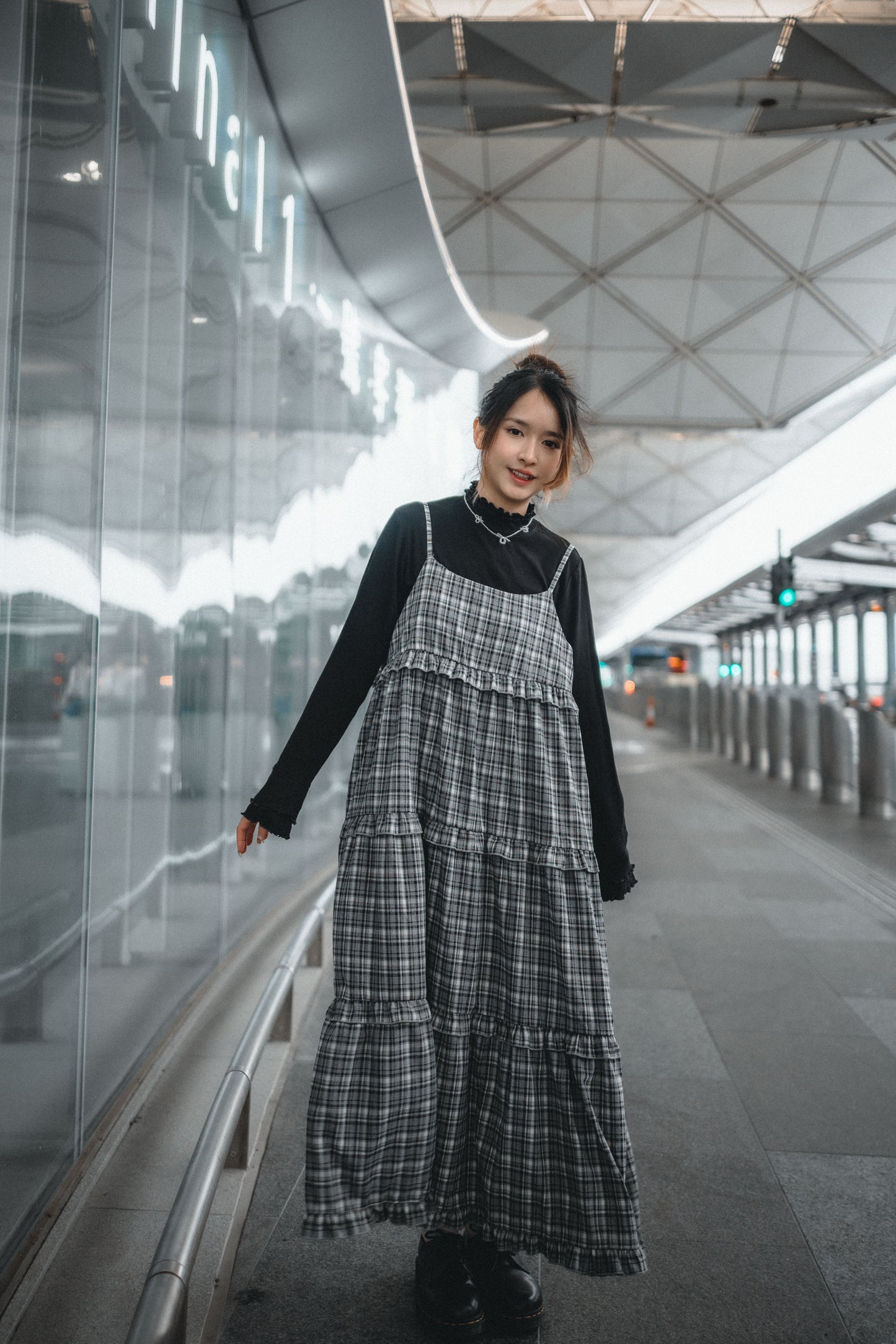 秋冬百搭雙層領袖口親膚TOP|5色入