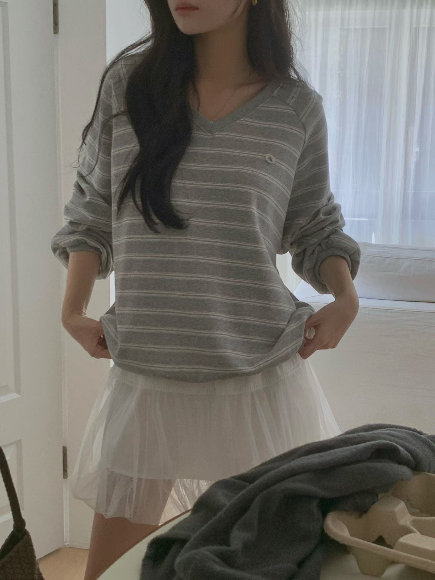 氣質紗紗蓬蓬裙|2色入