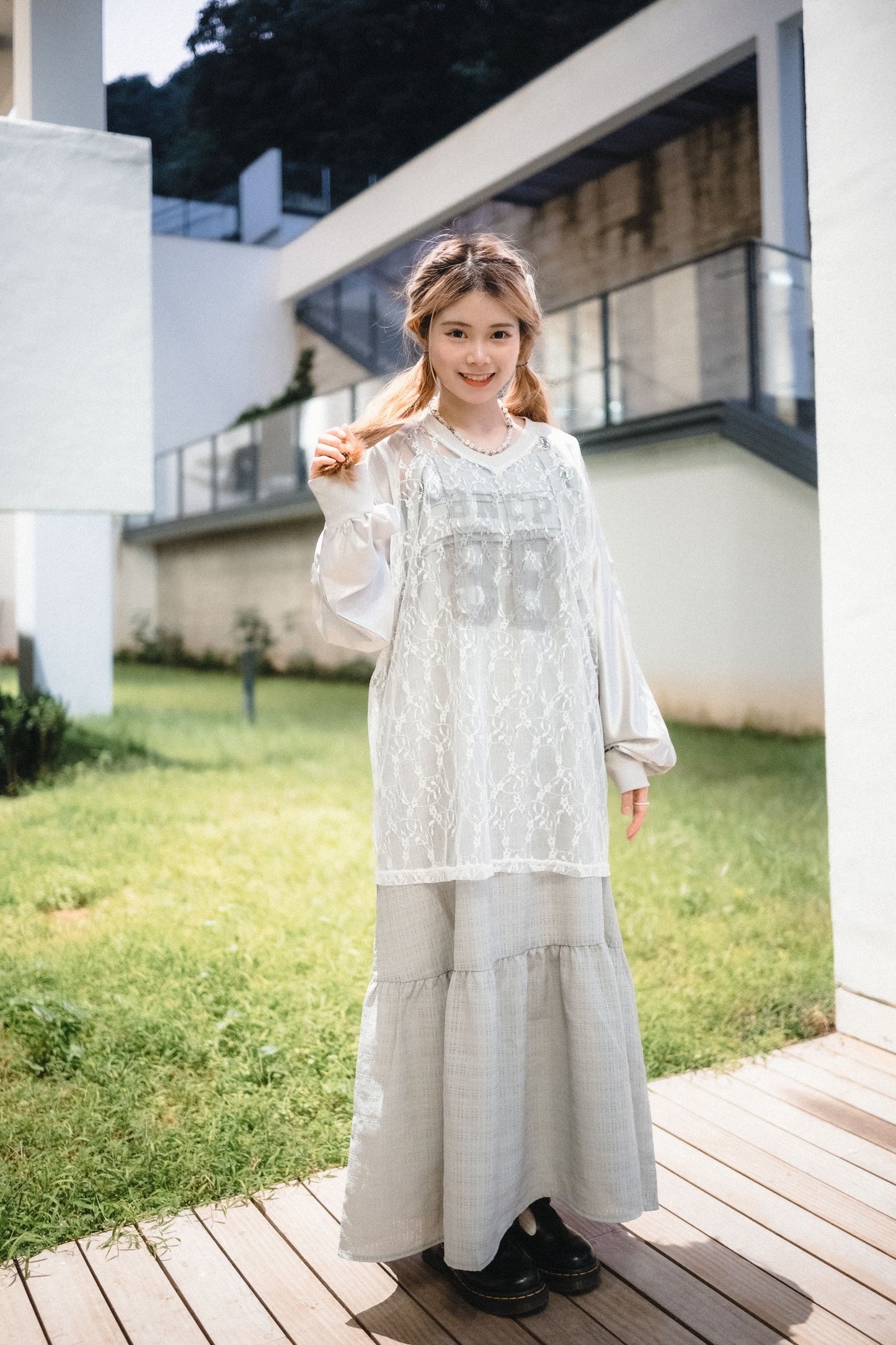 壓褶格格▫️綁帶慵懶風OPS|3色入