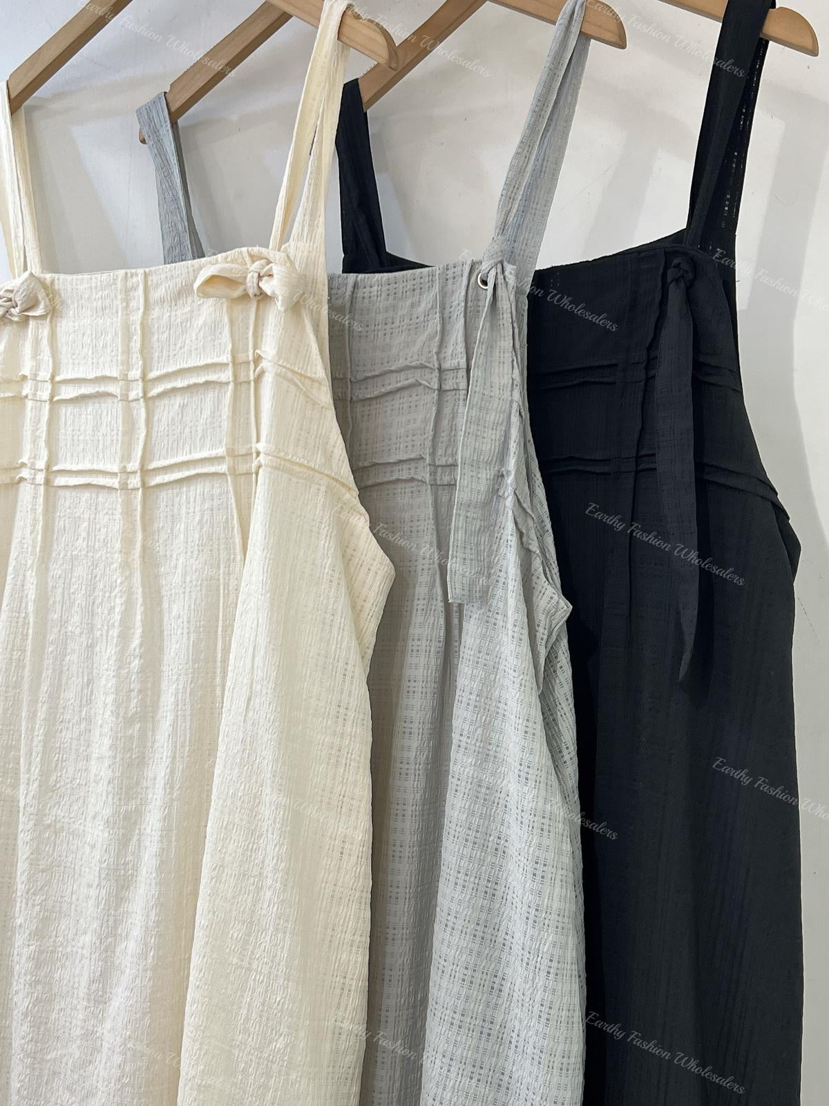 壓褶格格▫️綁帶慵懶風OPS|3色入