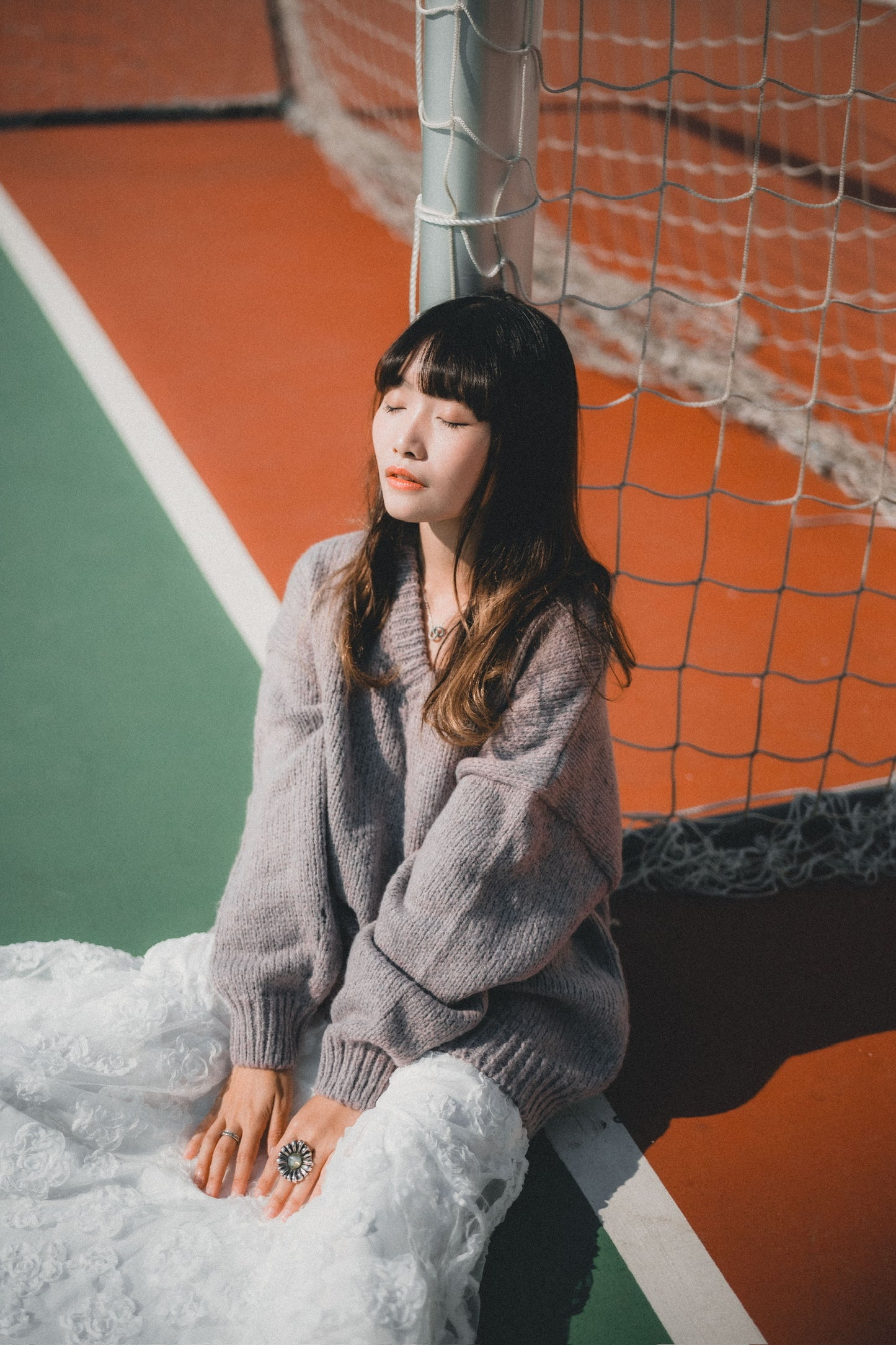 節日感!混色V領針織上衣|7色入