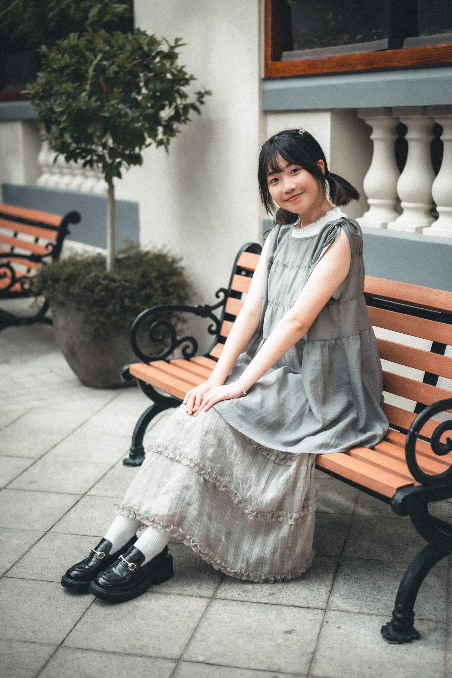 抽繩皺摺娃娃背心|4色入