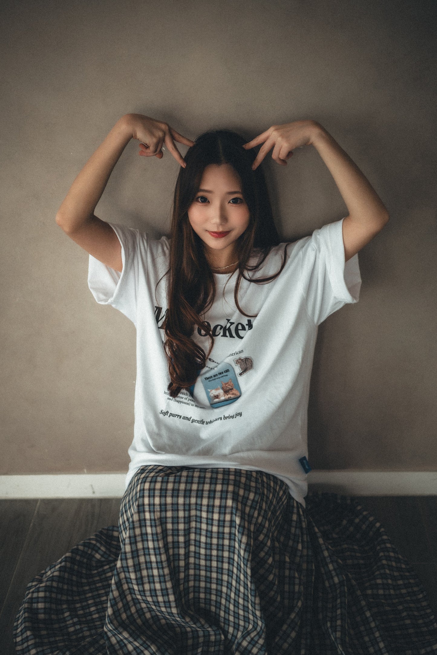 “My Pockets” Cat Tee|3色入