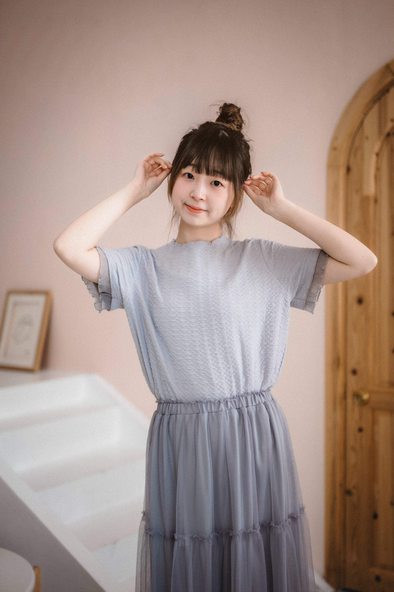 超soft☁️ 棉花糖拼接手袖TOP|3色入