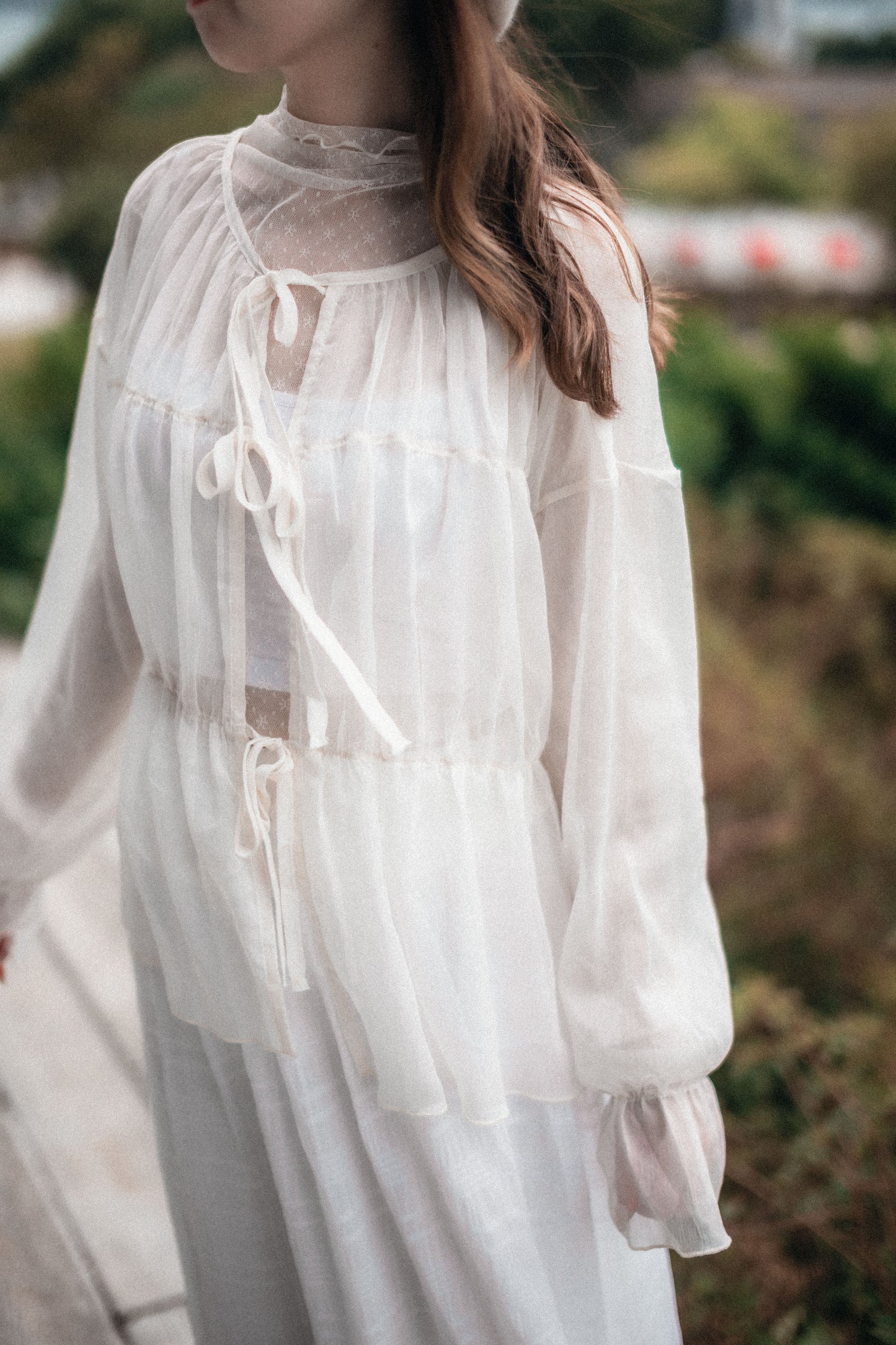 Comeback!! 超美💖透透紗紗綁帶外搭|4色入e