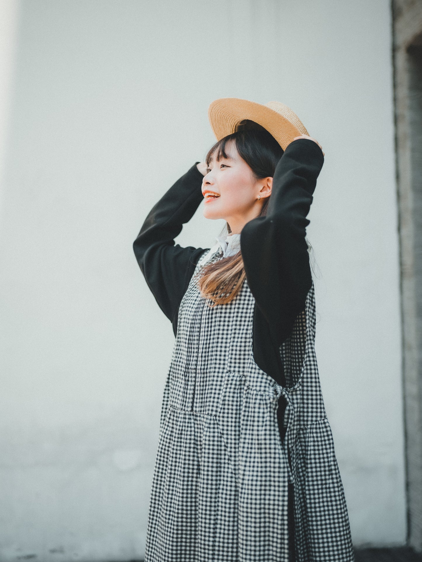 兩面 · 鈕扣 x 褶壓側綁帶ops|3色入