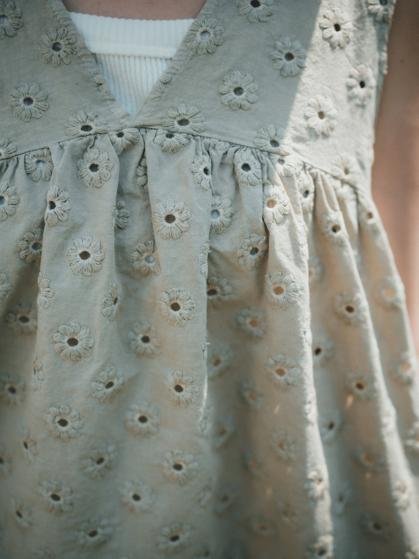 好襯 ✿ 小v領通花背心|5色入