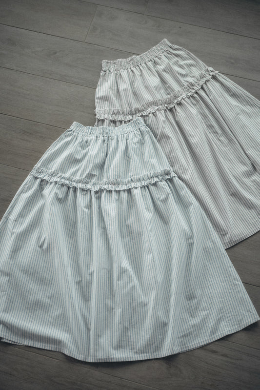 恤衫feel▫️小ruffle條子sk|2色入