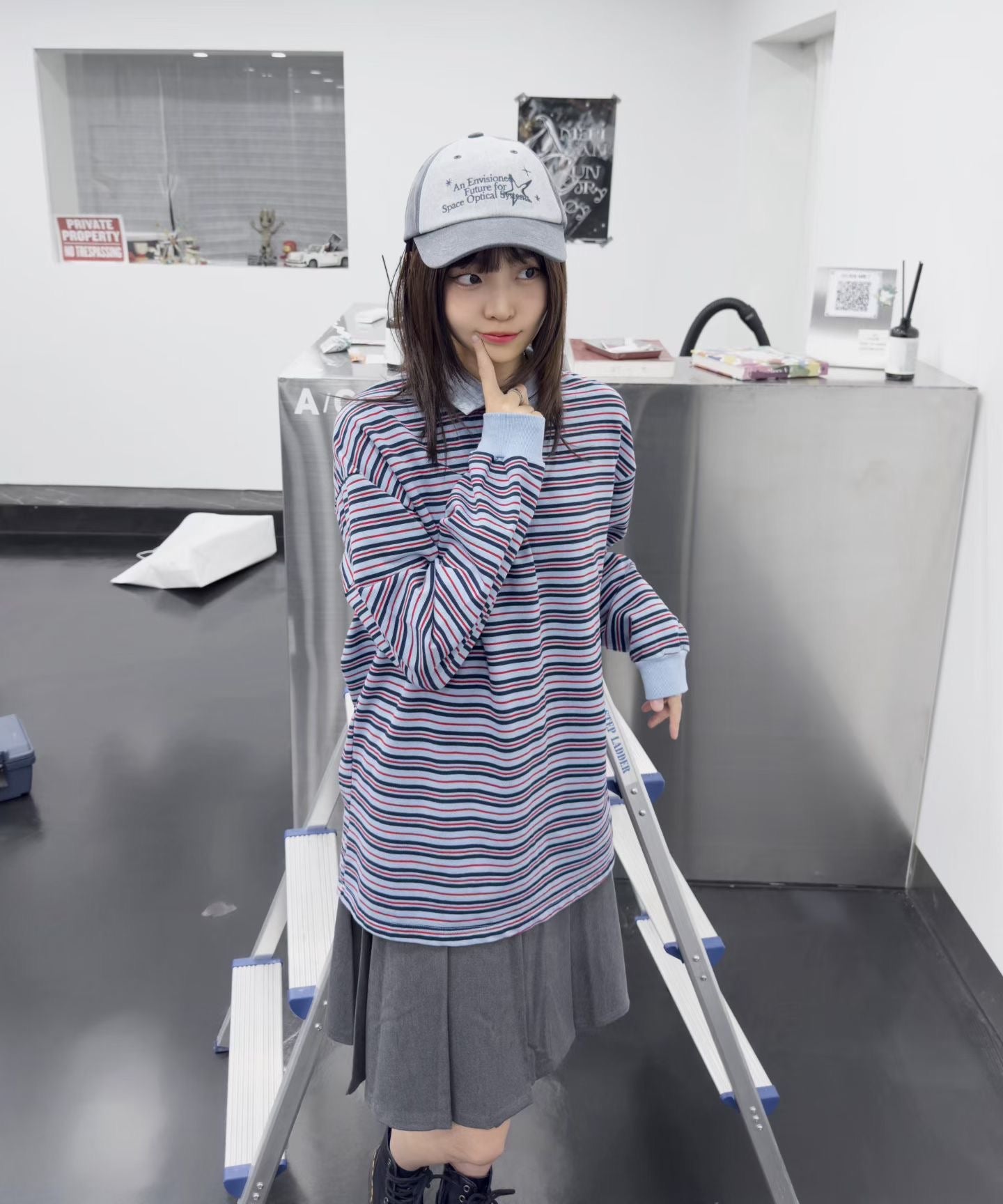 Bolty Stripe Collared T-shirt|3色入