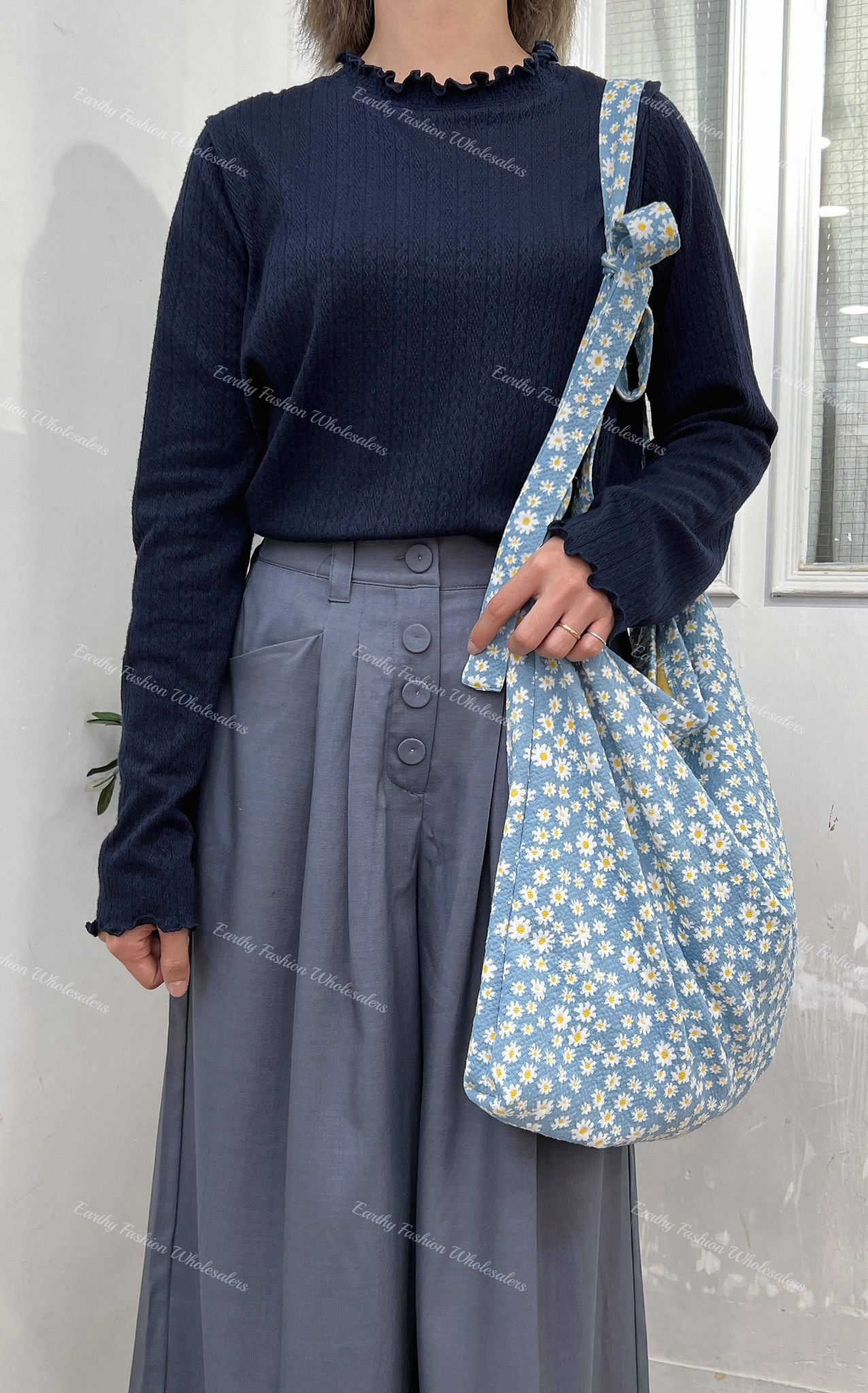 Ruffle暗紋長袖內搭|3色入