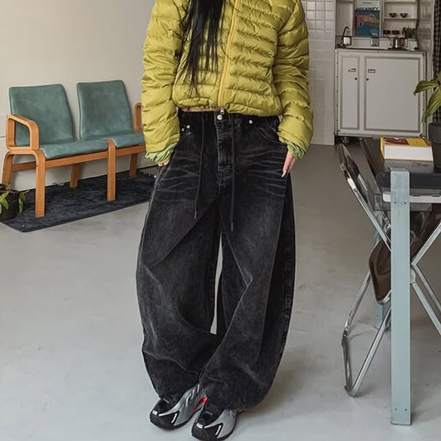 Unisex洗水燈芯絨氣球褲|3色入