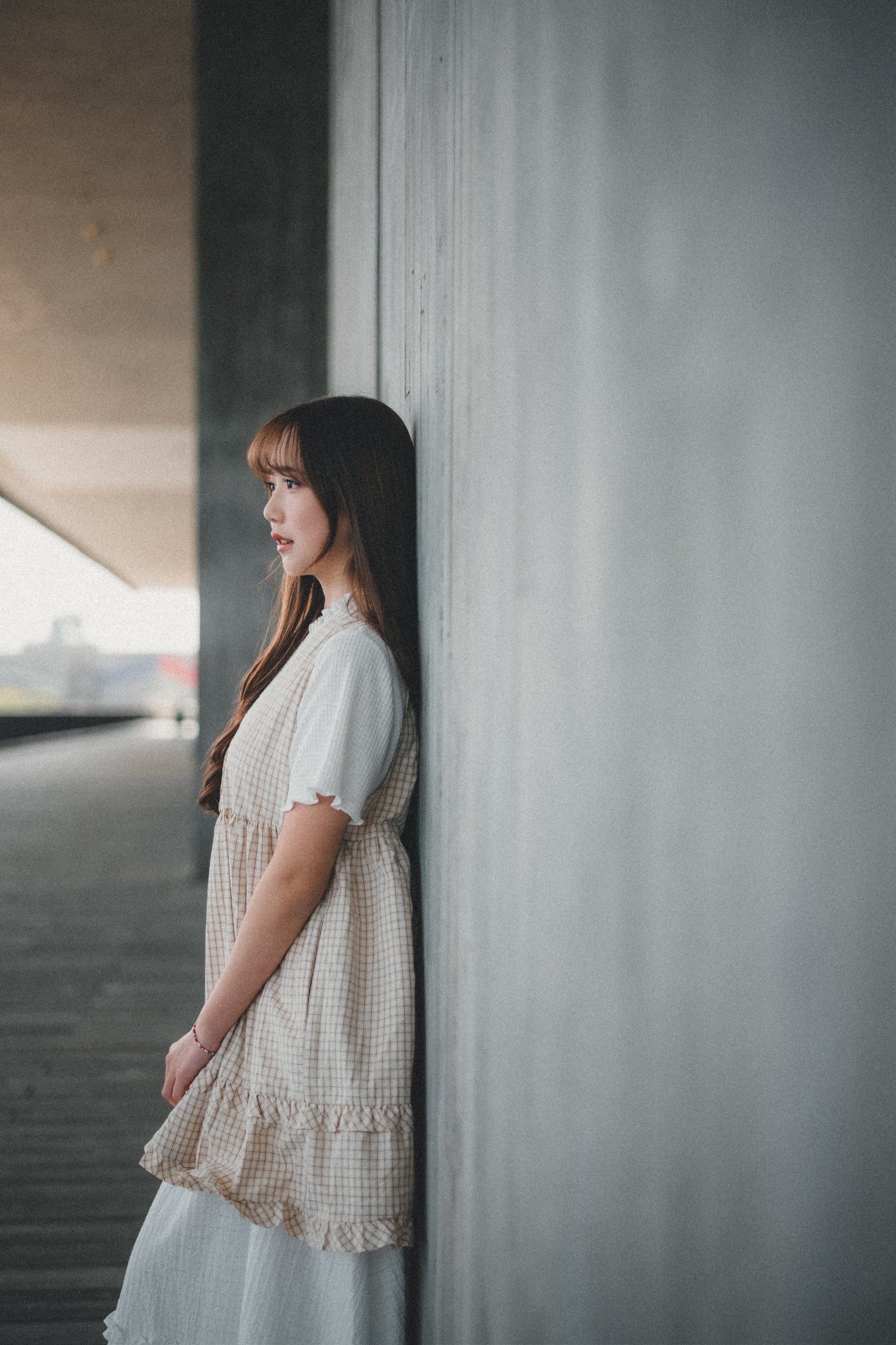 日系kawaii💓 RUFFLE小格紋綁帶背心|4色入