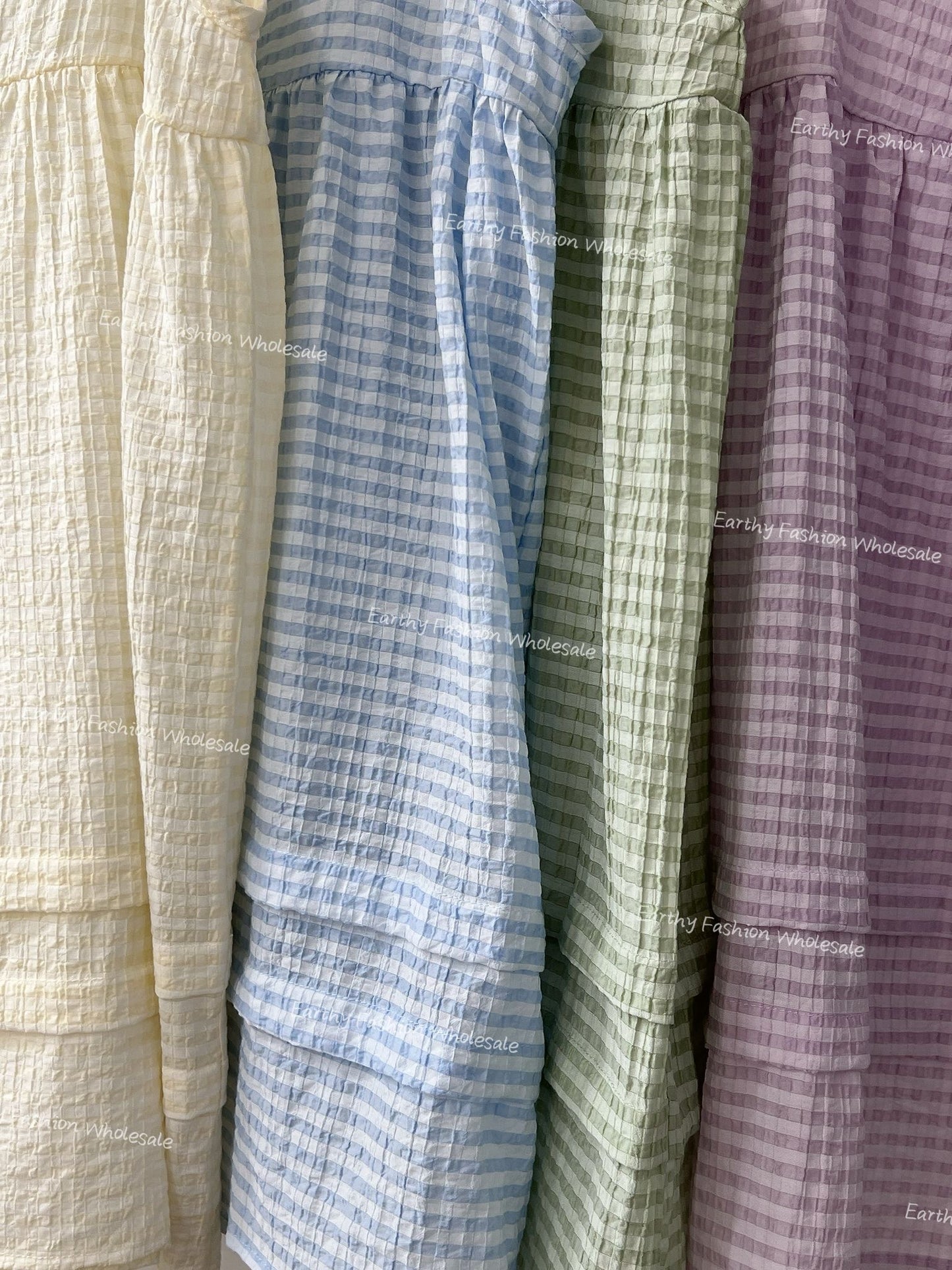 糖果色系🍬 格子壓摺外搭背心|4色入