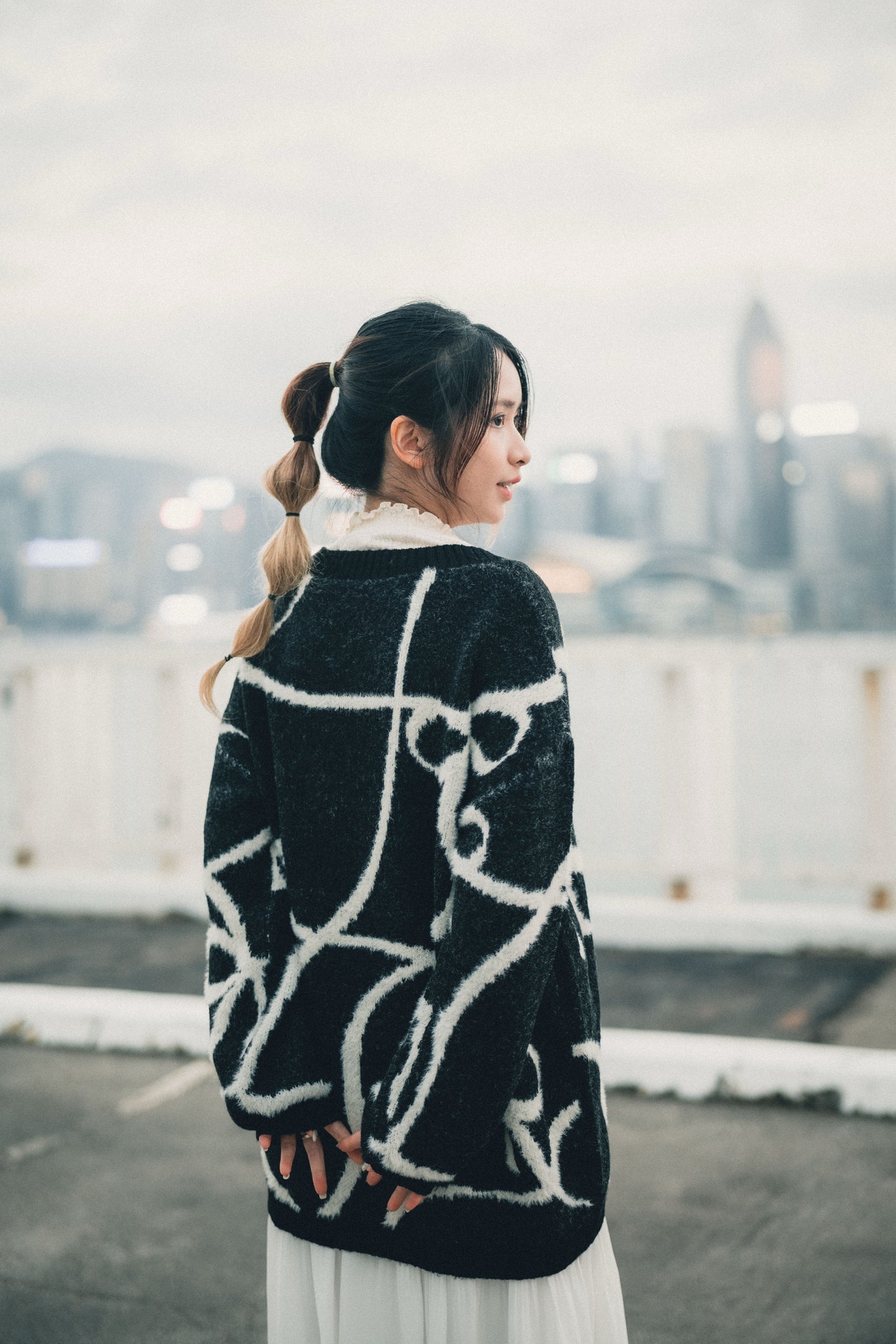 超靚必入😭❣️線描蝴蝶結針織外套|3色入