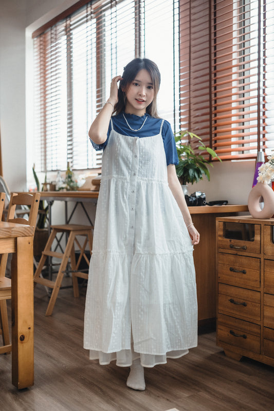 銀扣小通花開鈕OPS|2色入