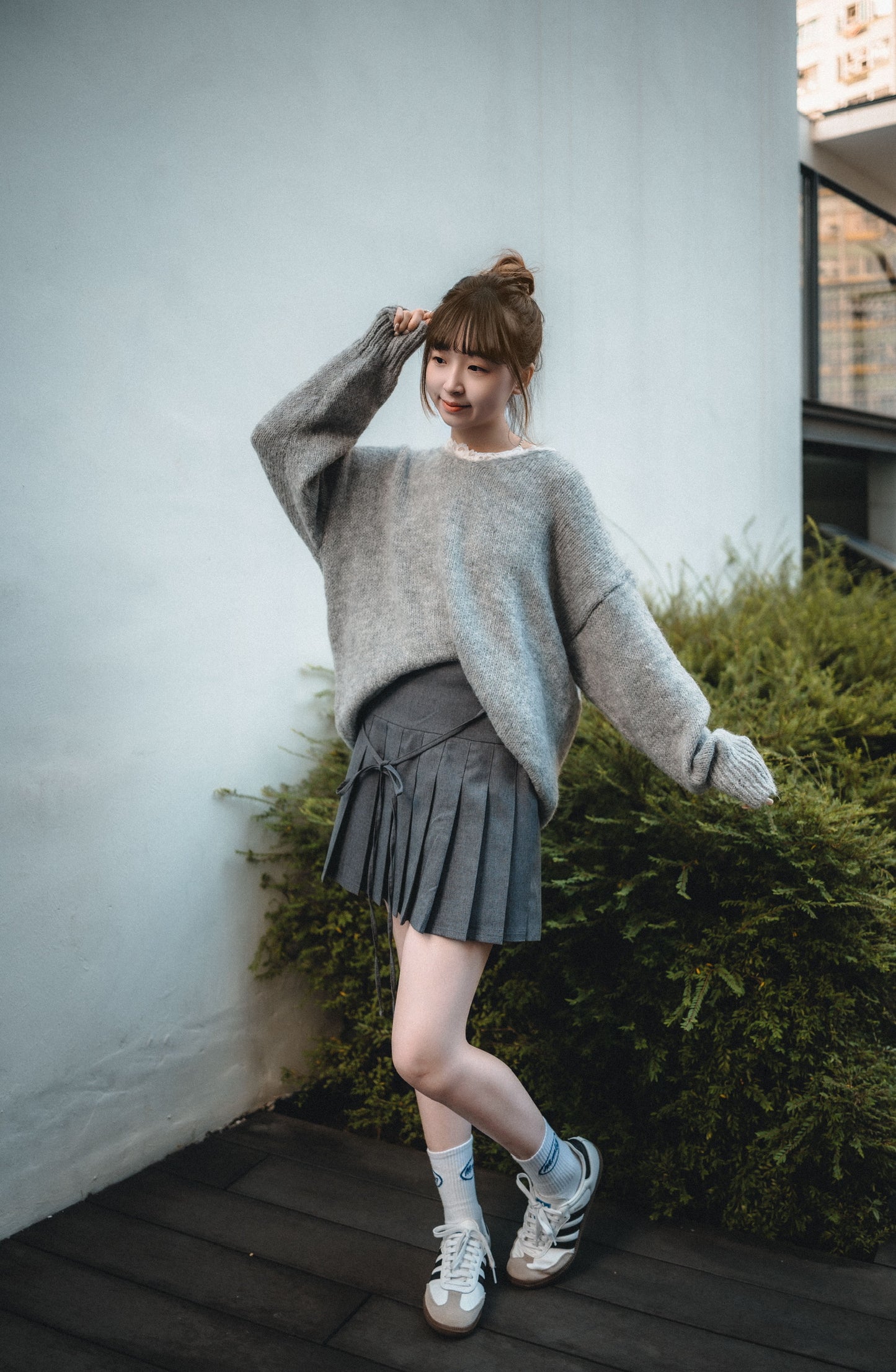 三分甜🍡軟糯Lace V領毛衣|3色入