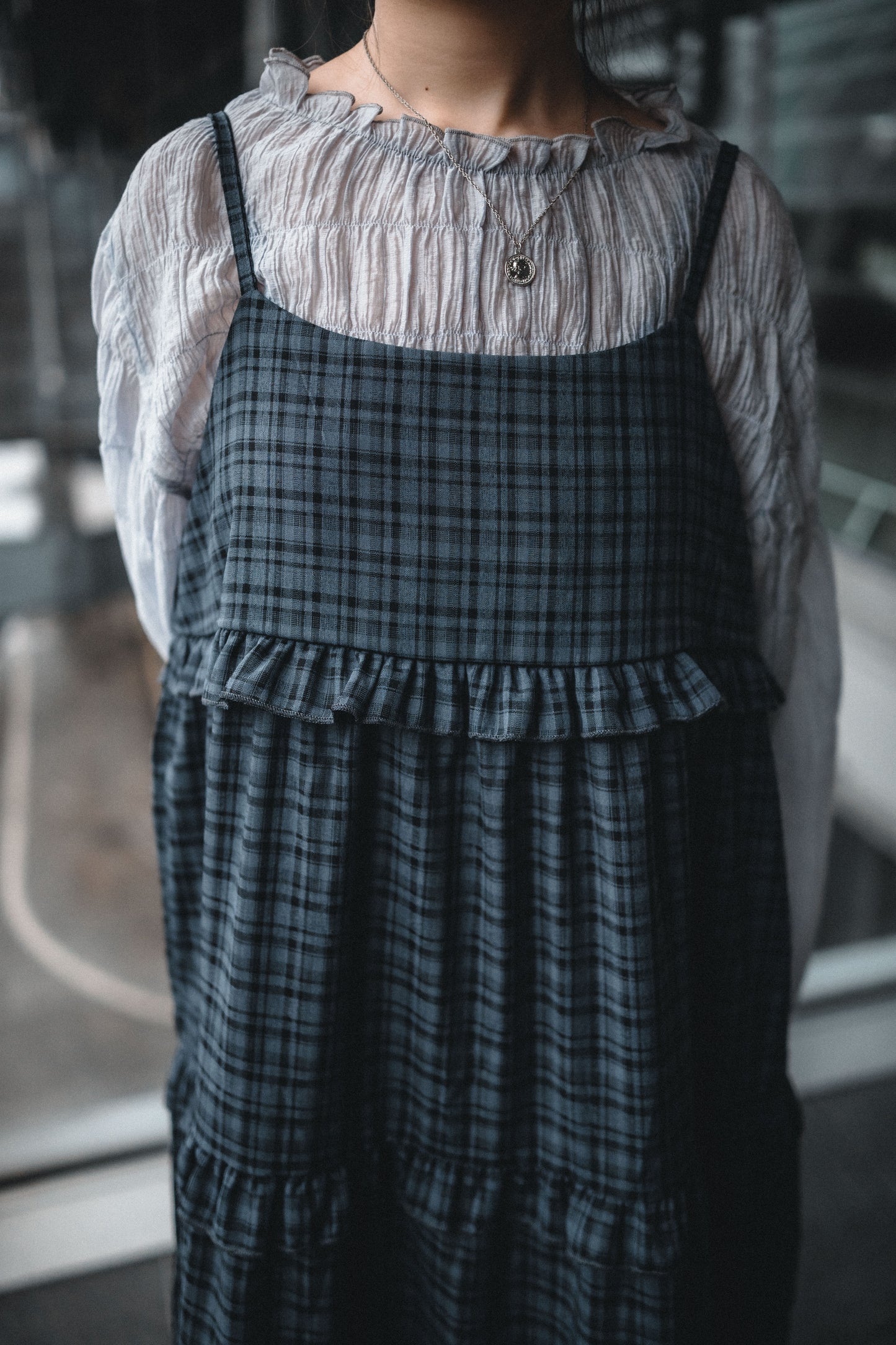 薄紗皺皺Ruffle Top|3色入