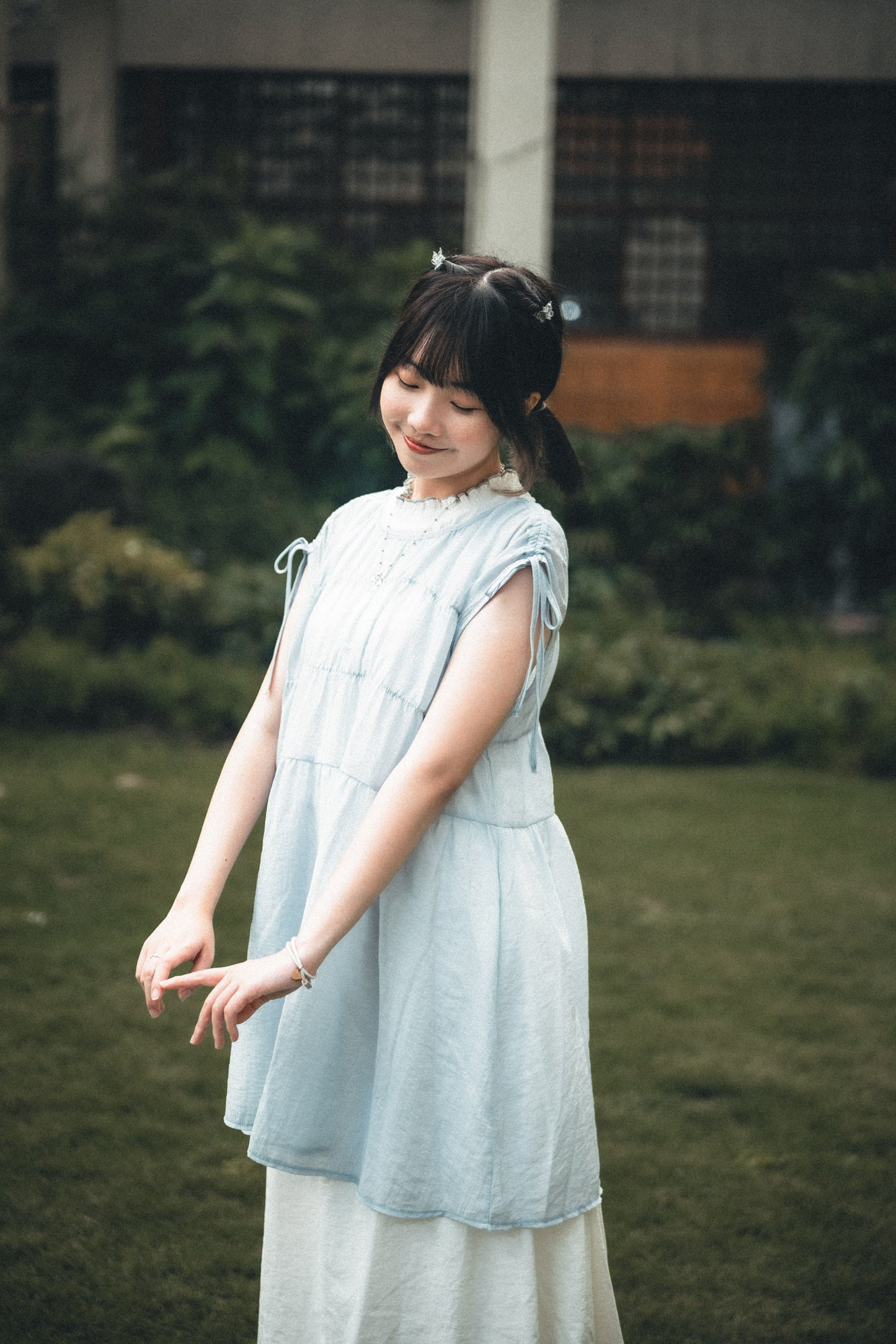 抽繩皺摺娃娃背心|4色入