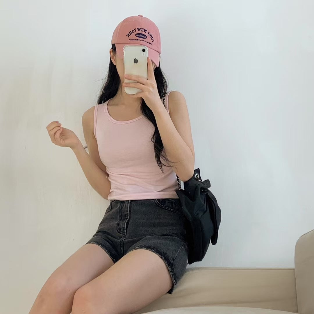 抵着の選✨ 韓國純色棉質背心|6色入