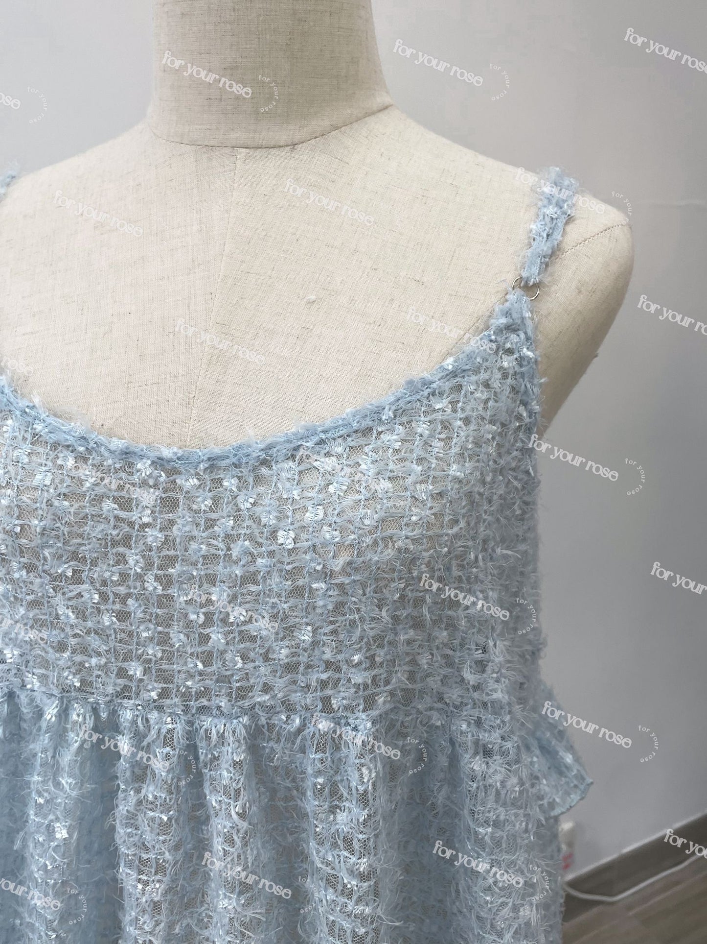 毛毛粒☁️ Ruffle Layer連身裙|3色入