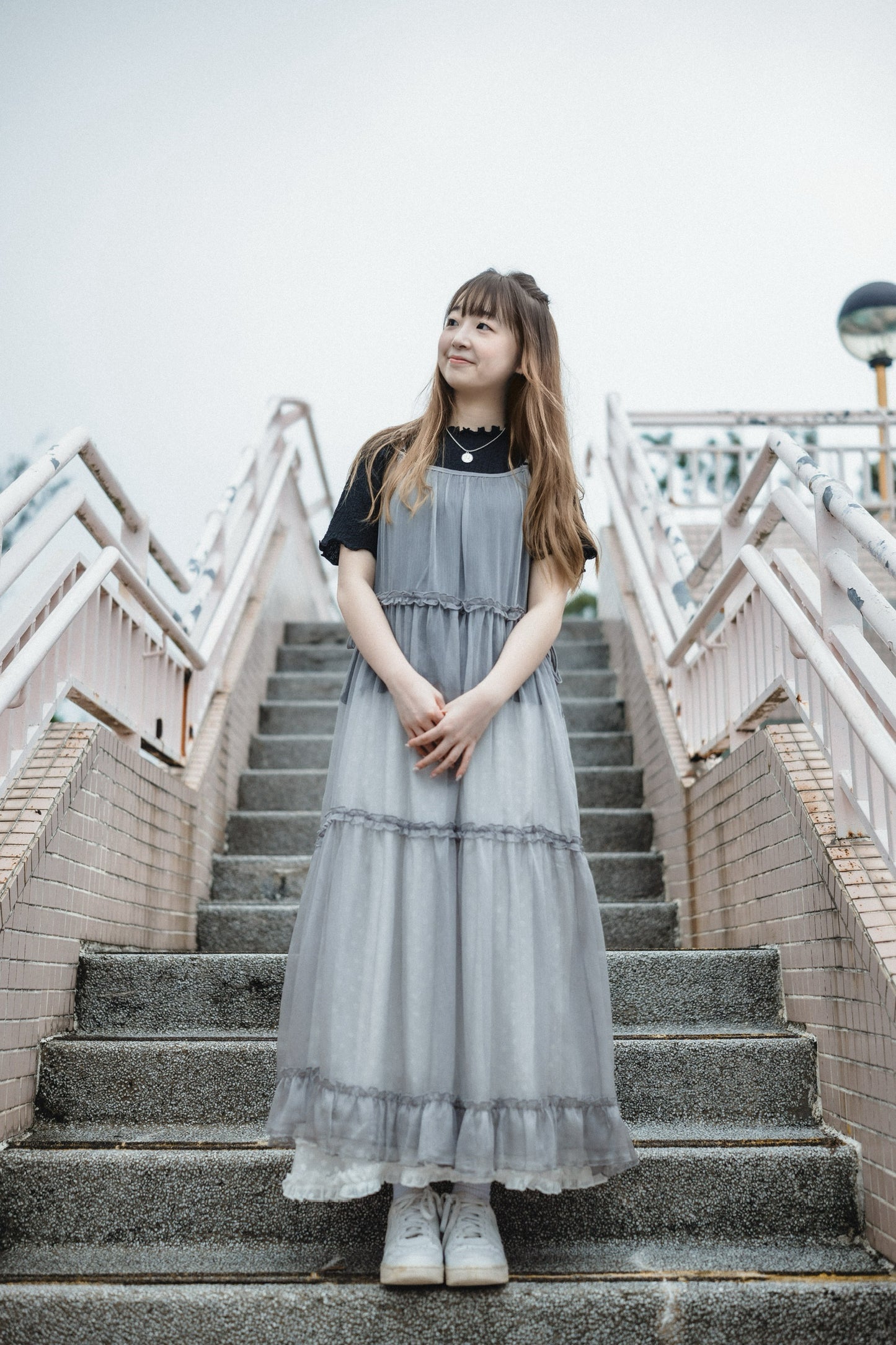 易襯皺皺➿捲邊Tee|2色入