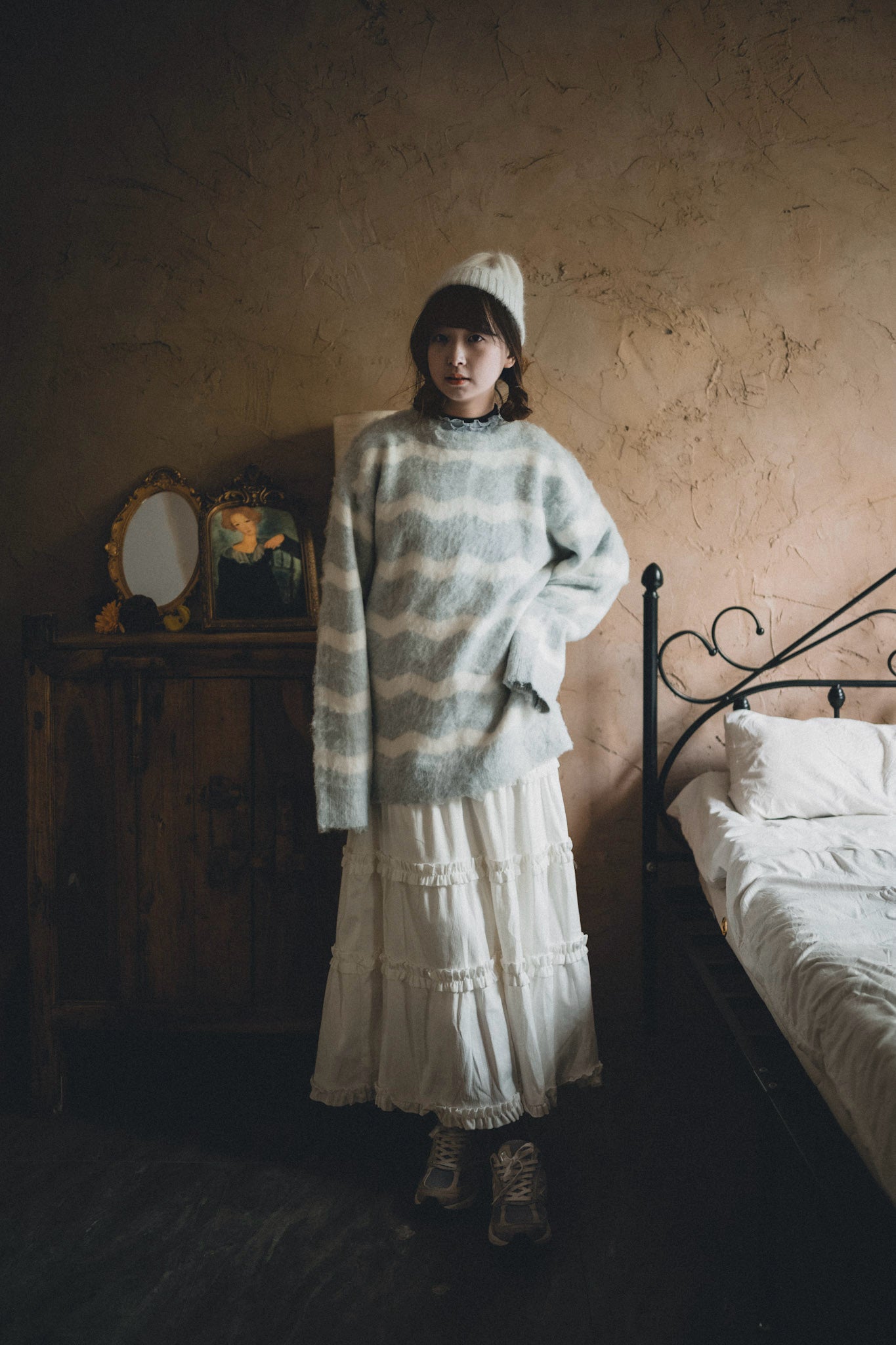 保暖毛底🧣 Ruffle花邊蛋糕裙|2色入