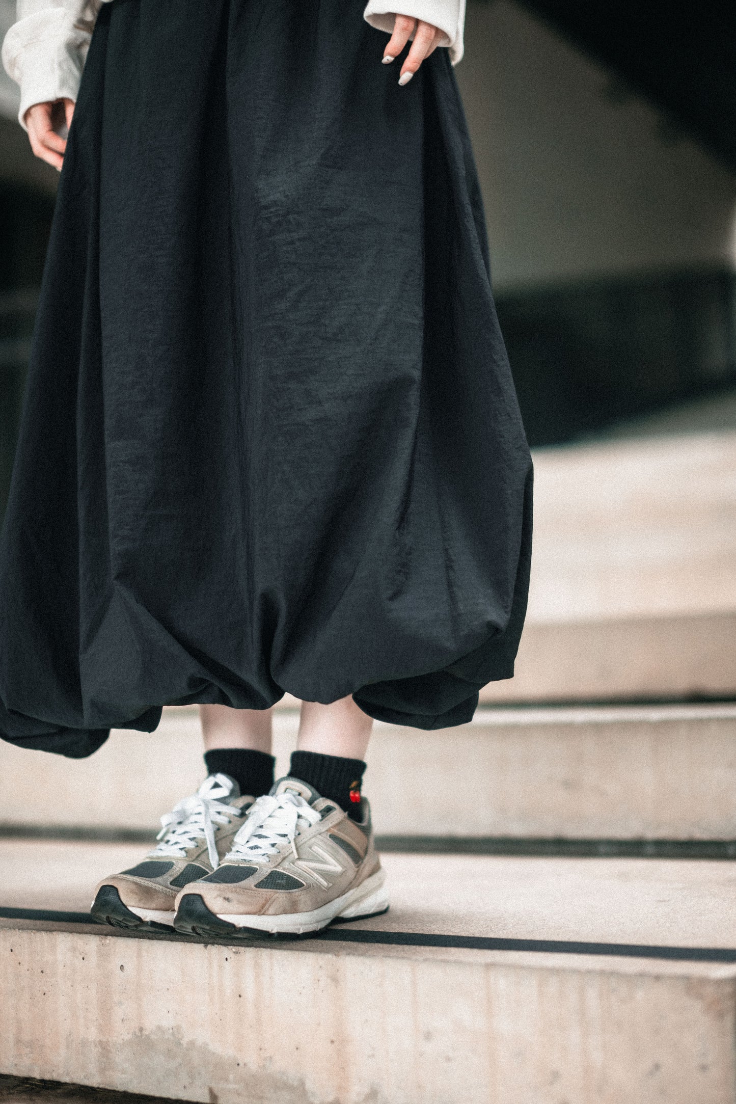 泡泡感索索料花苞裙|3色入