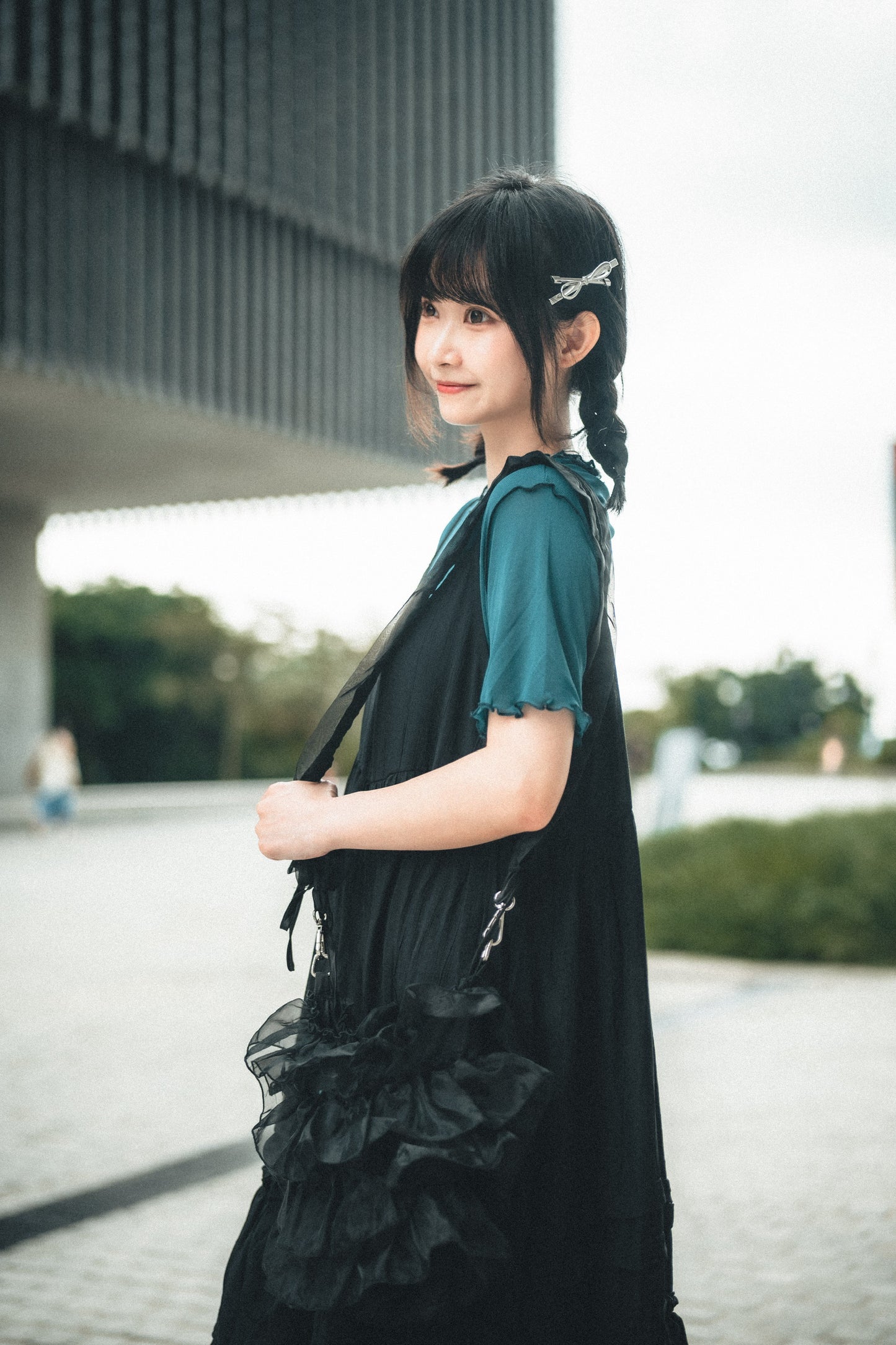 蛋糕層層ruffle紗紗袋 S size|4色入