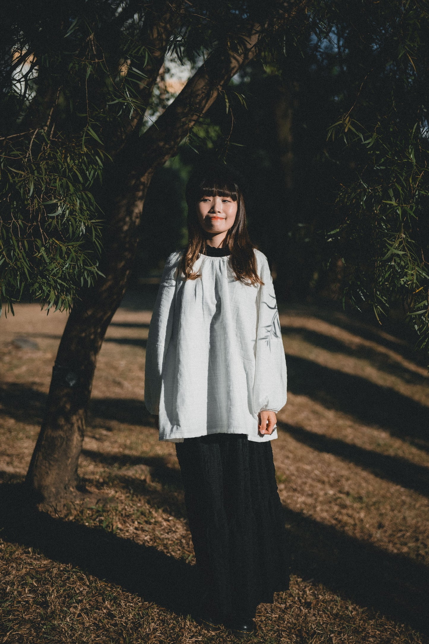 溫柔紋理感蕾絲半身裙|2色入