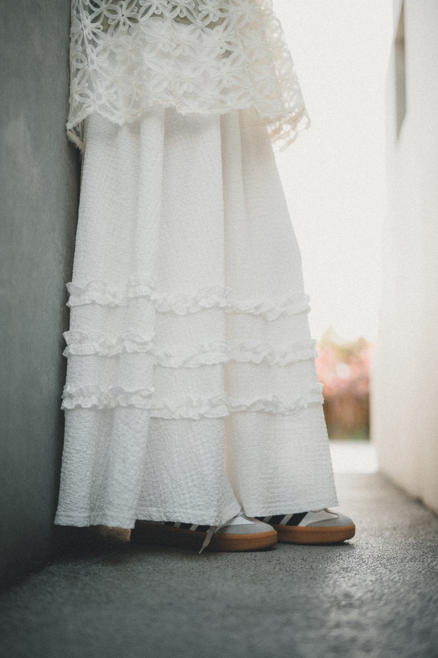 三層Ruffle Ruffle暗格紋半身裙|3色入