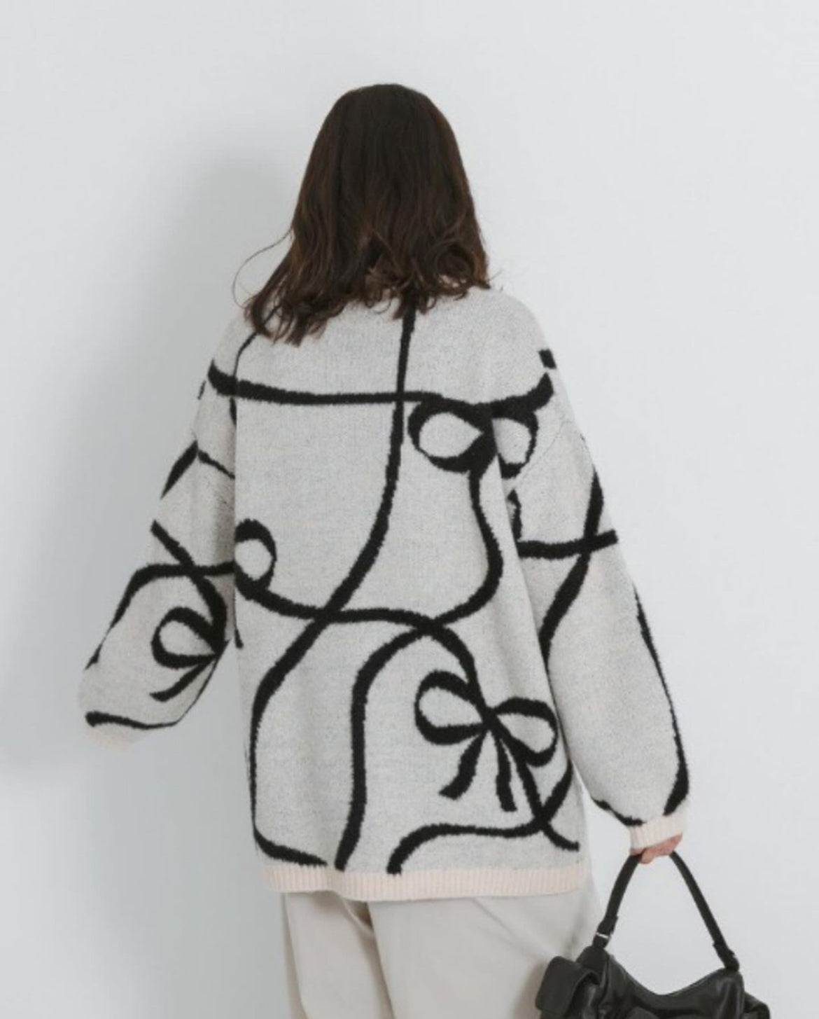 超靚必入😭❣️線描蝴蝶結針織外套|3色入