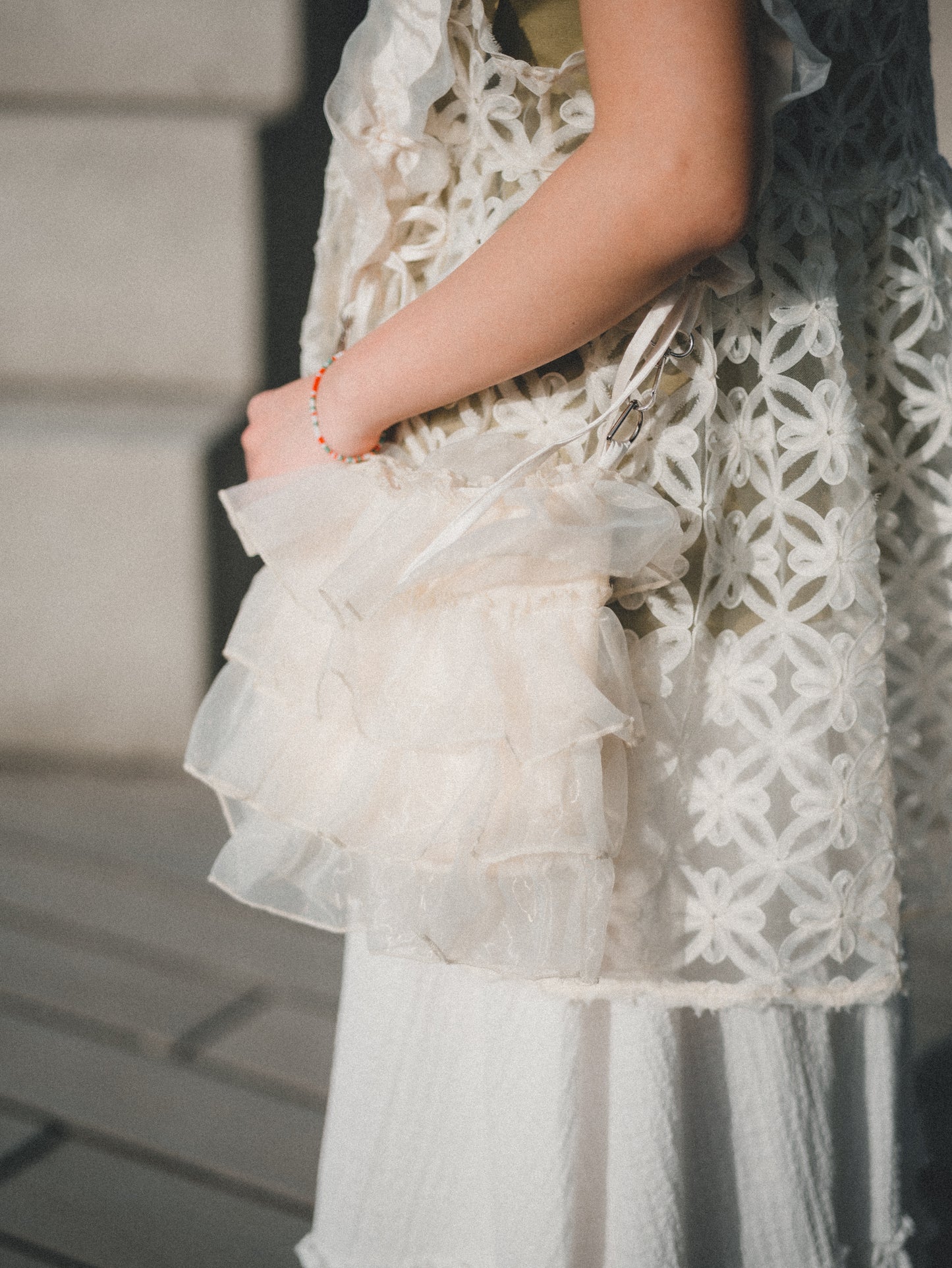 蛋糕層層ruffle紗紗袋 S size|4色入