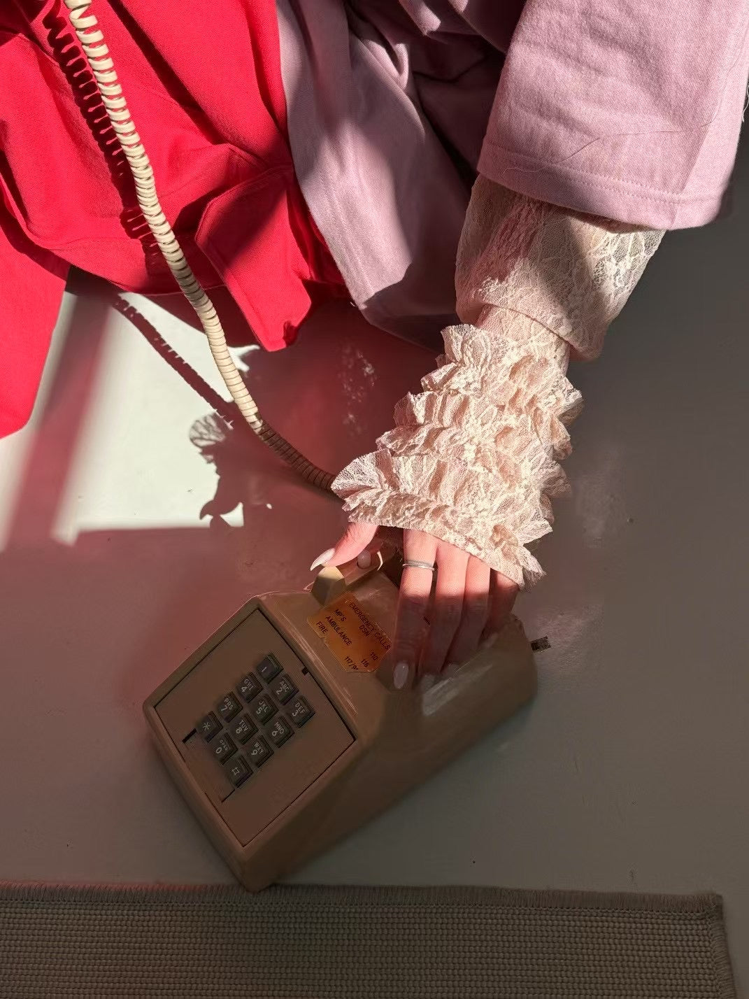 ROMANTIC RUFFLE LACE SLEEVES TEE | 3色入