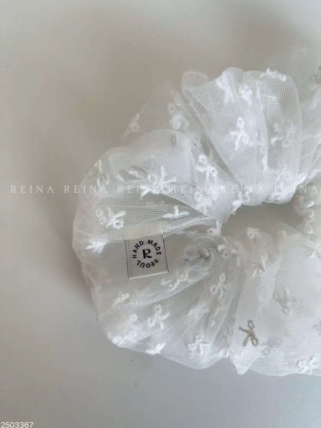 韓國大熱🤍𐙚 透紗小ribbon髮圈|1色入