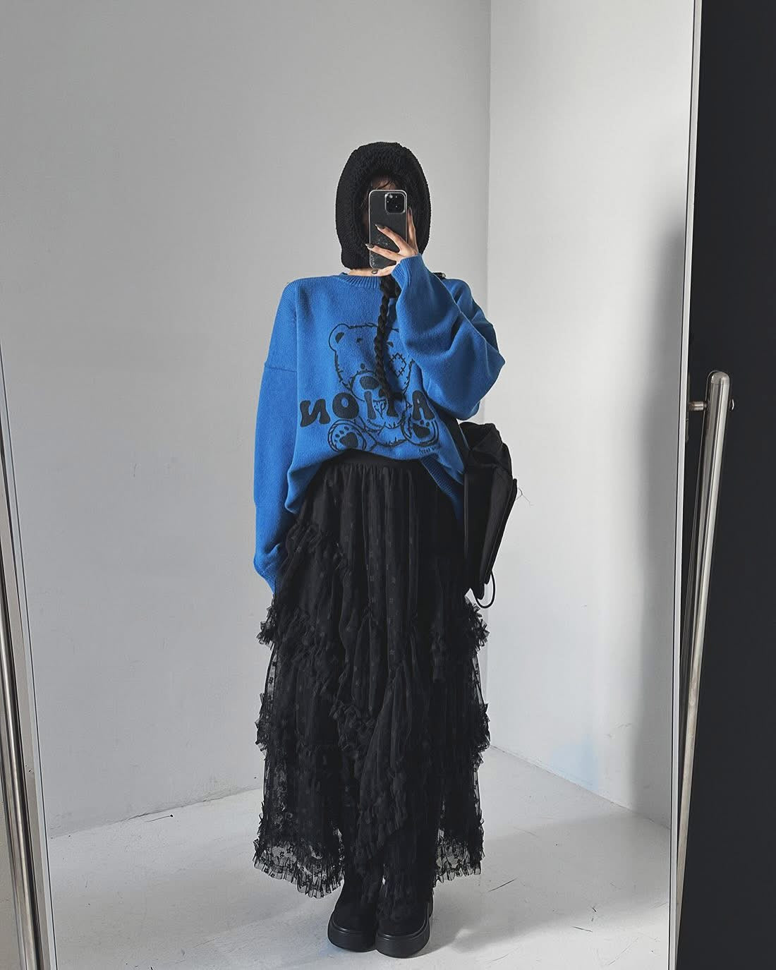 粒粒花 • 不規則紗紗裙|2色入