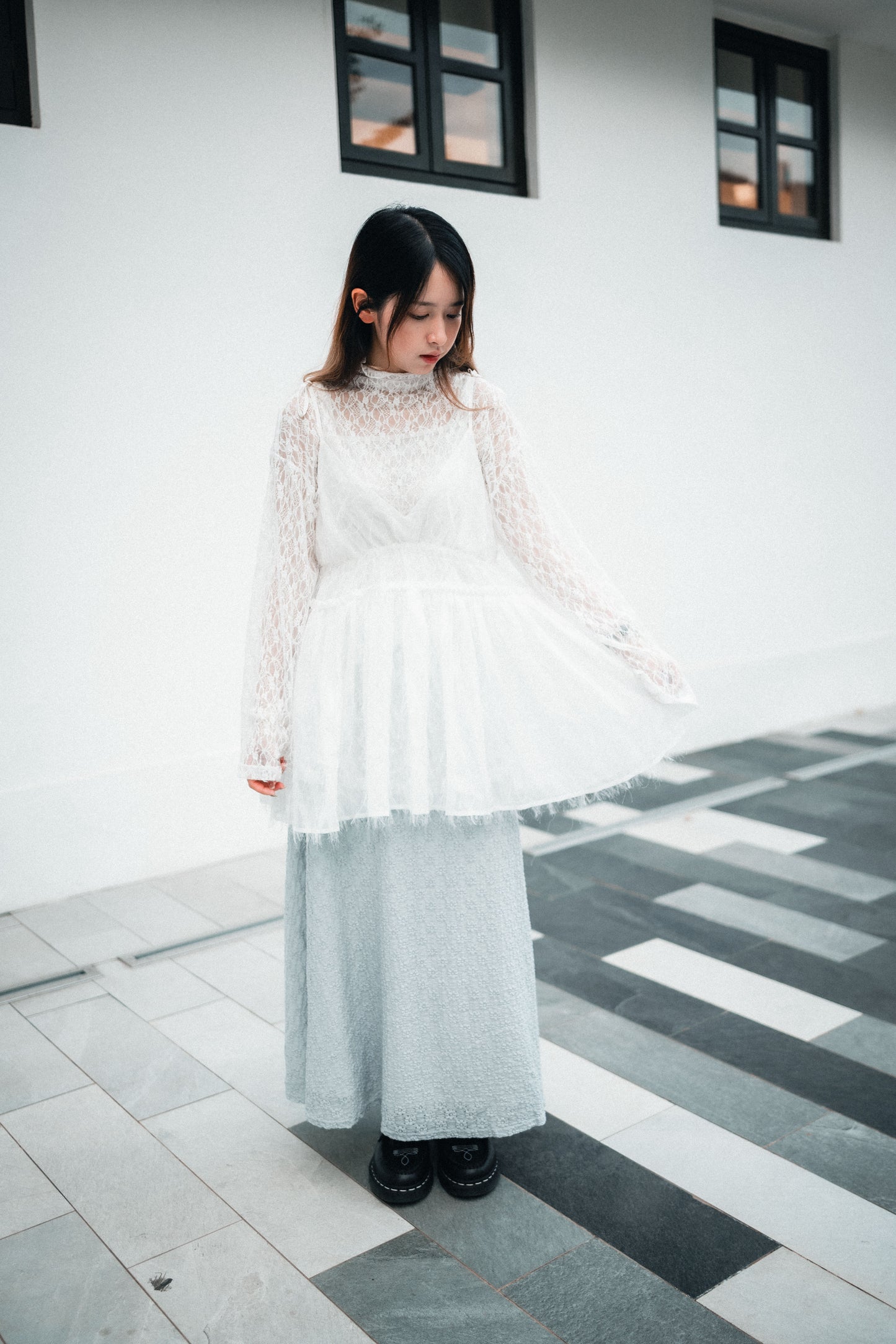 田園風印壓Fafa🌼魚尾傘裙|4色入