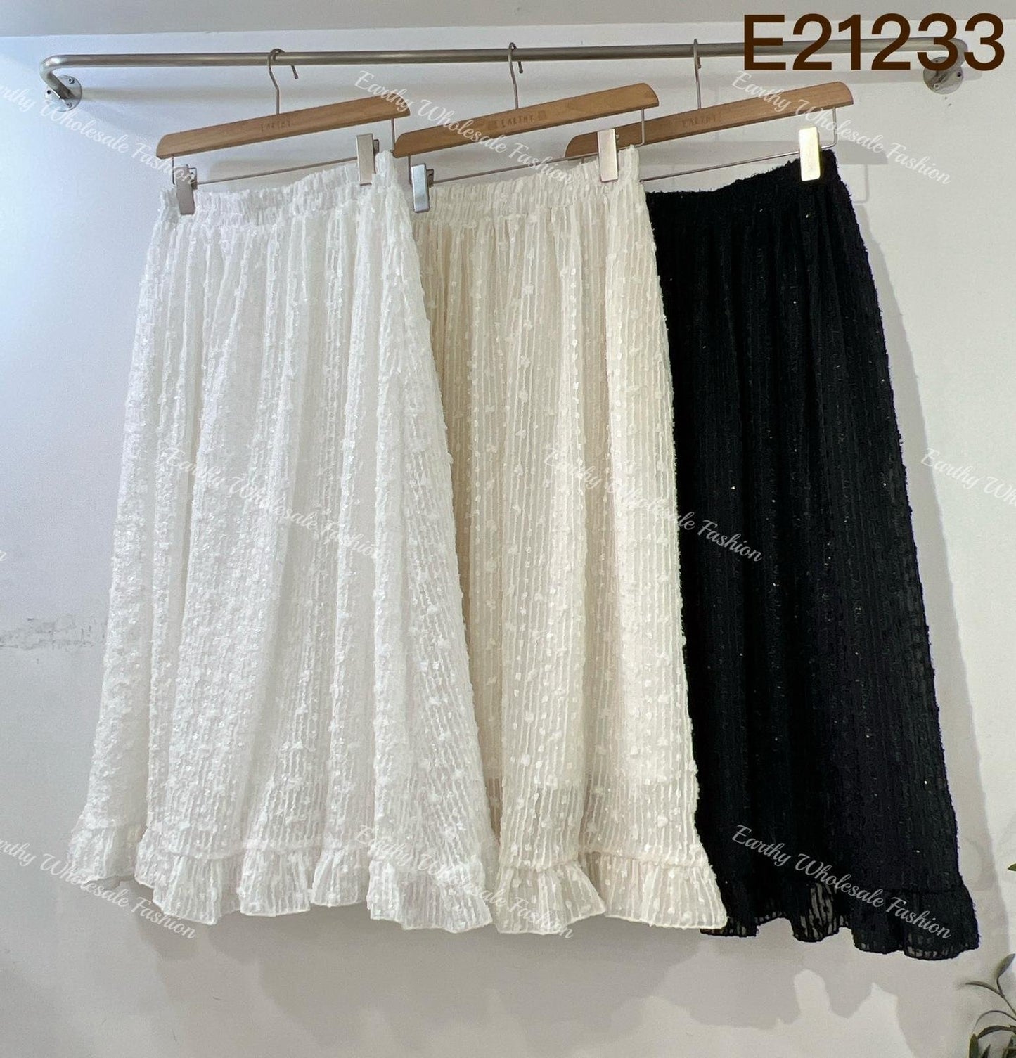 有口袋!立體閃閃半身裙|3 colors