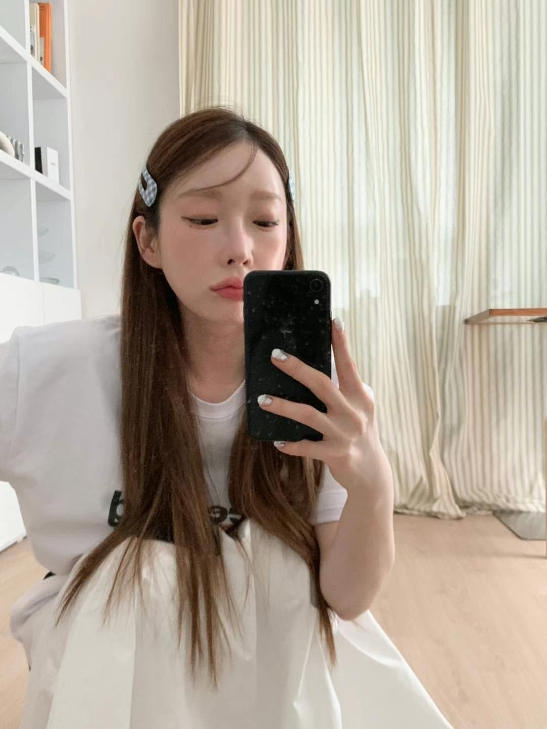 可愛斜格紋髮夾子2pcs|4色入