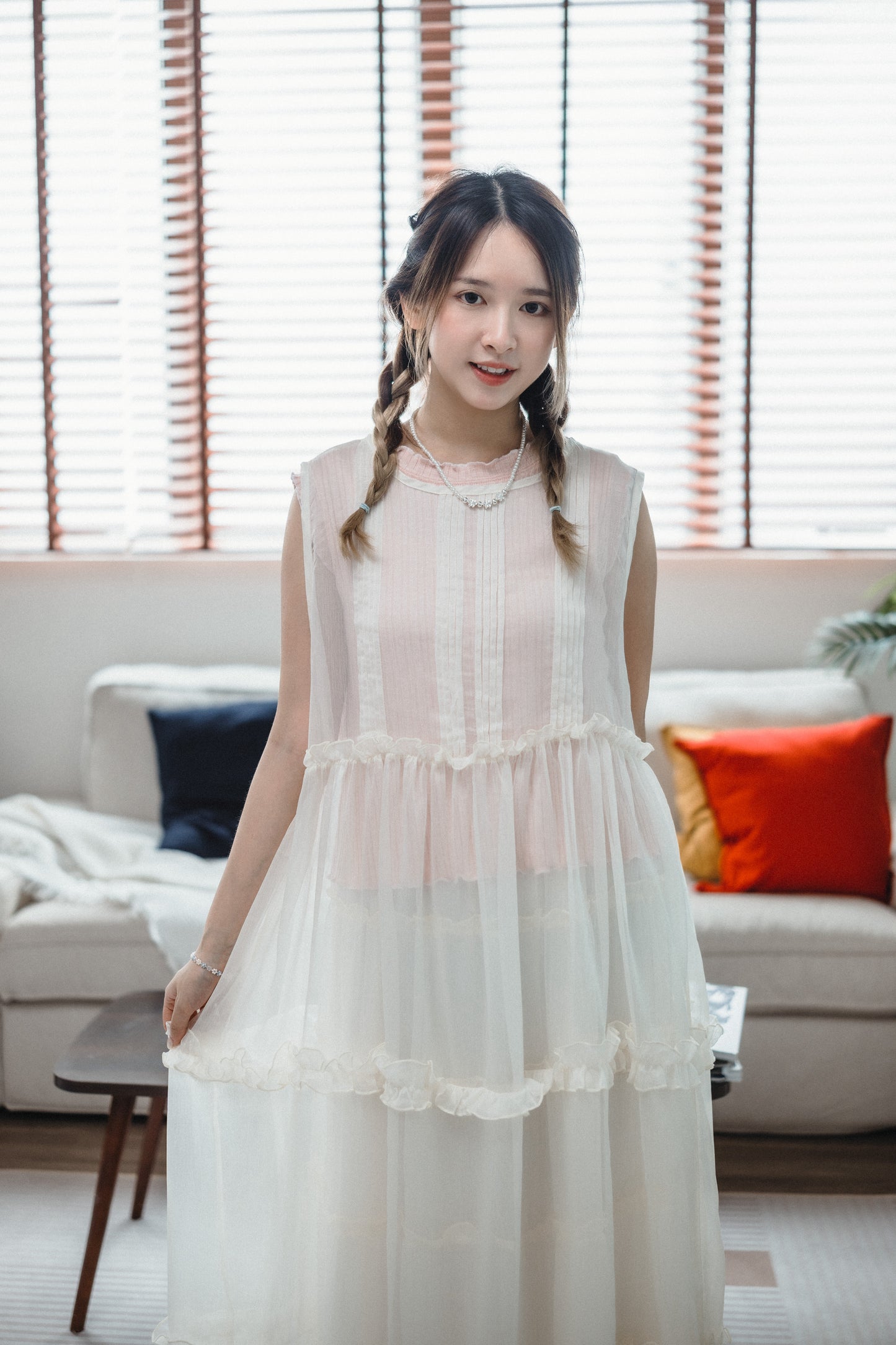 美哭︎︎ ⟡ 2-way Ruffle紗紗OPS|4色入