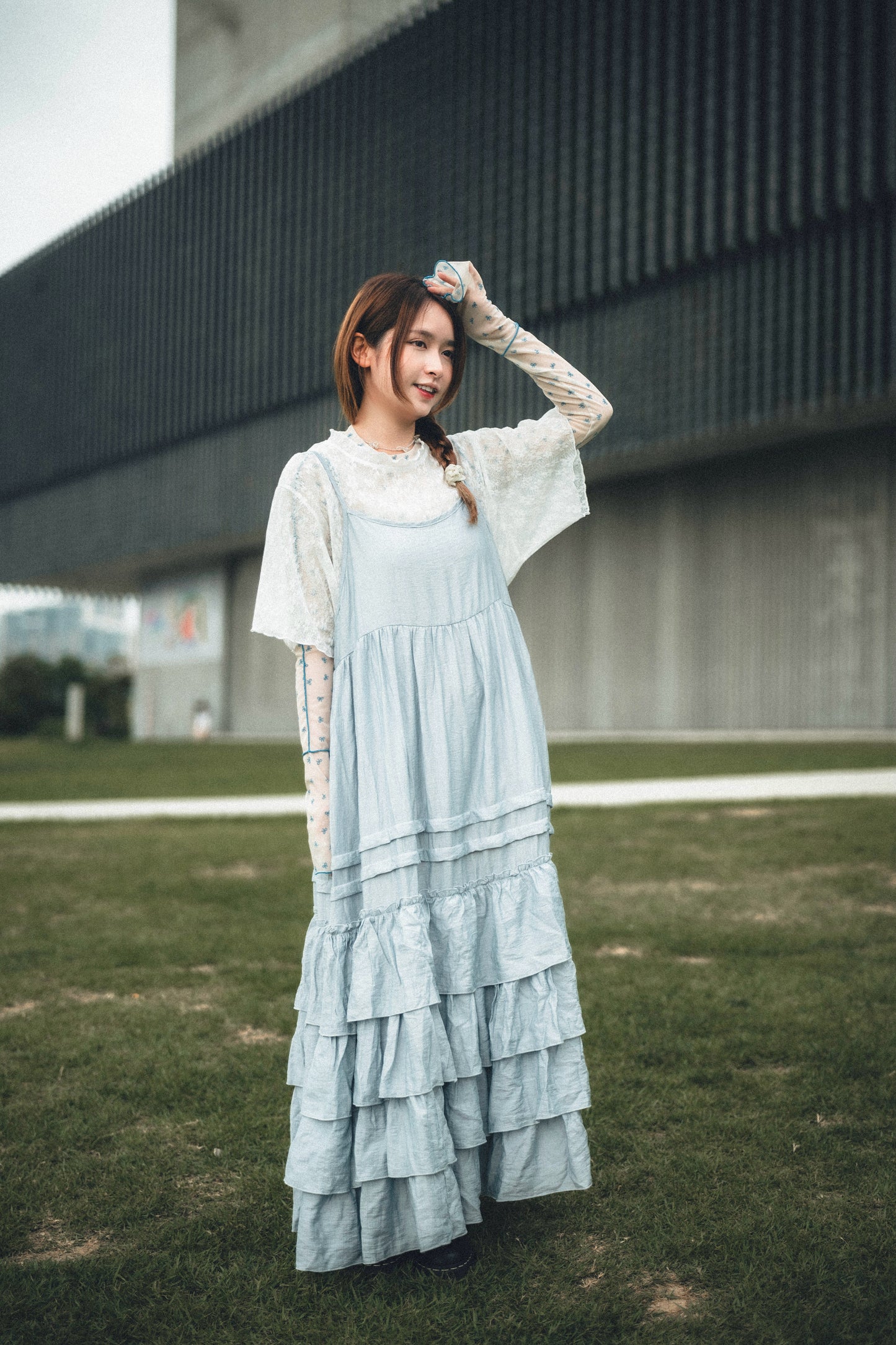 超靚內搭🥹🎀 小捲邊蝴蝶結pattern內搭|3色入