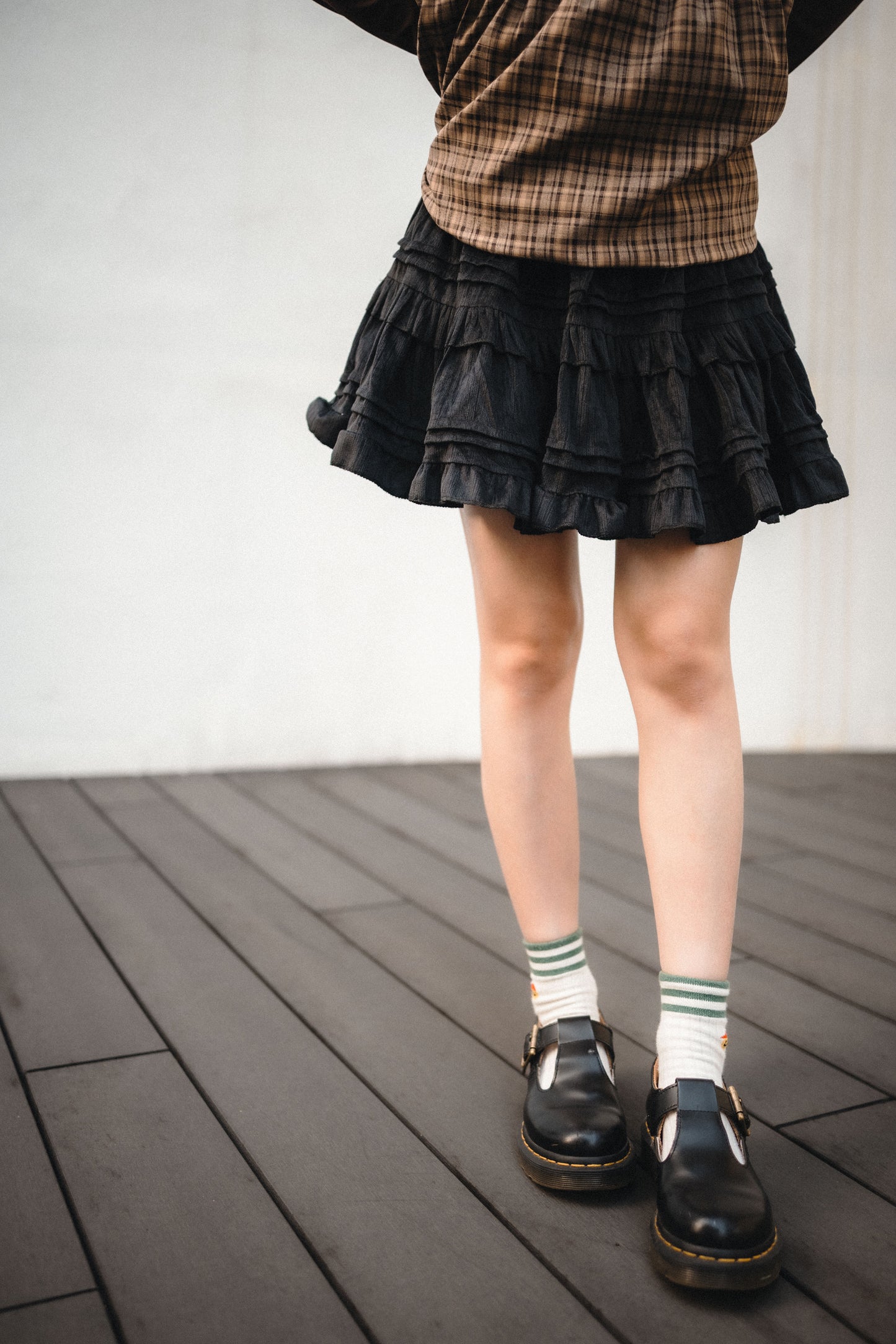 甜美花邊層層蛋糕短裙|2色入