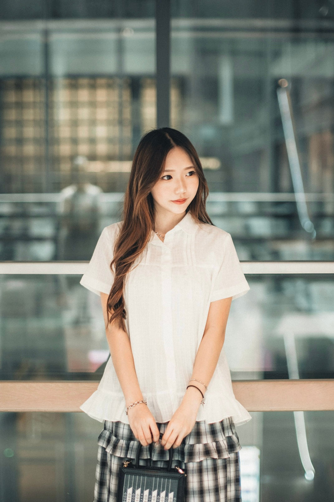 少女娃娃領荷葉邊襯衫|2色入