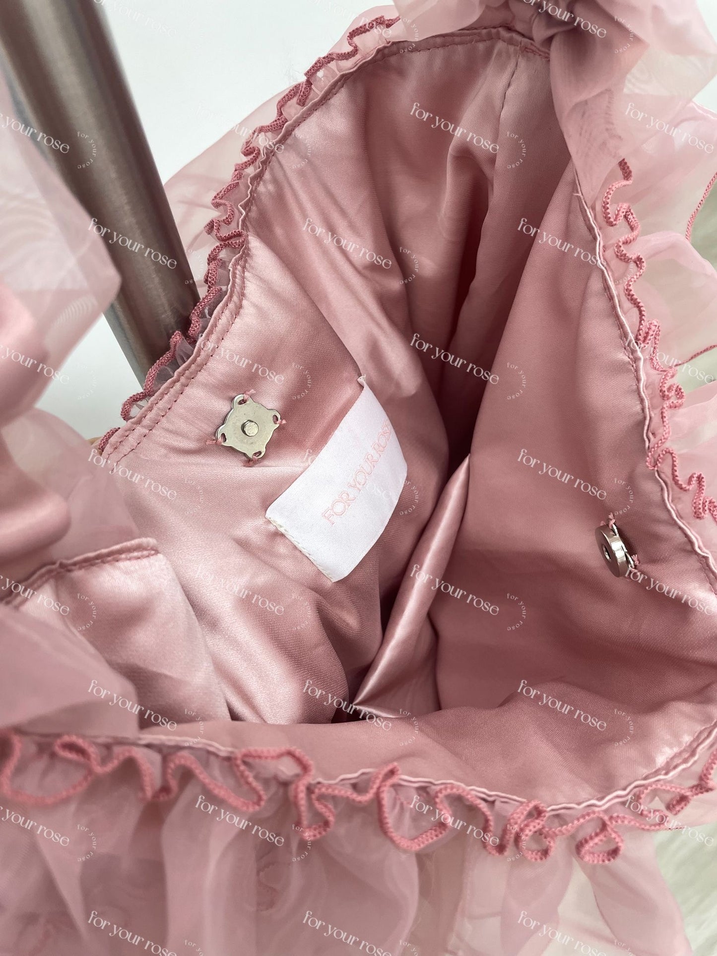 蛋糕層層ruffle紗紗袋 L size|4色入