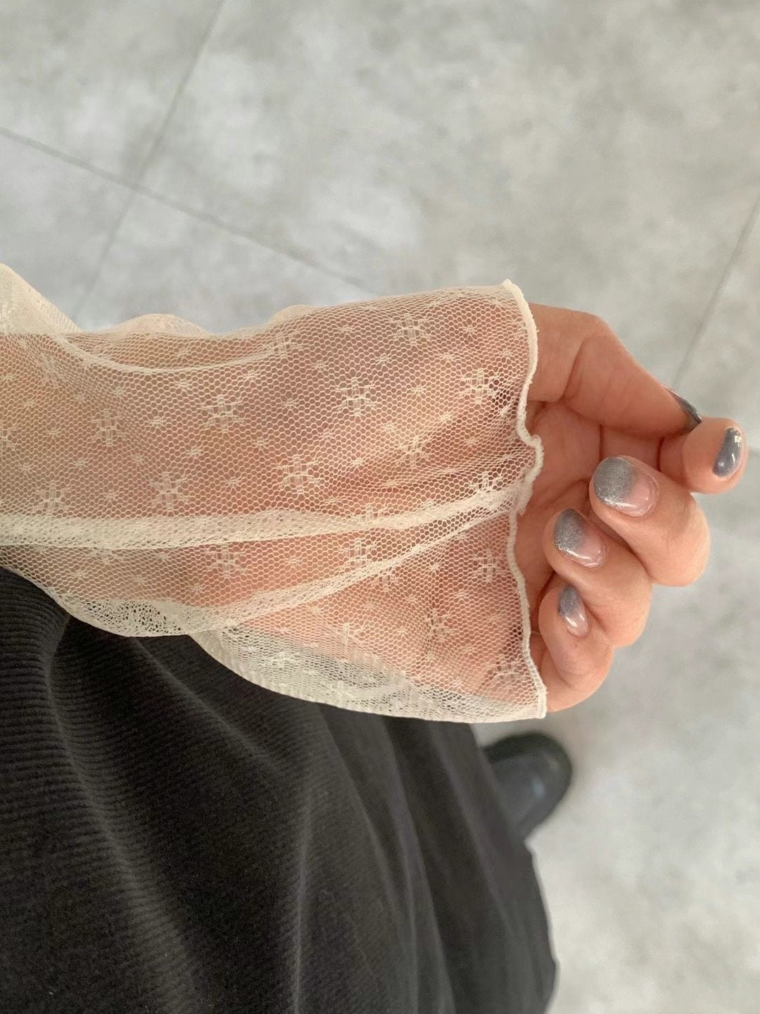 小雪花透膚捲邊內搭TOP|3色入