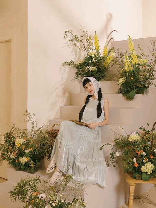 細絲光澤荷葉蛋糕造型OPS|2色入